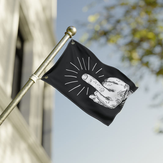 12'' × 18'' Middle Finger Flip-Off Flag, with Left or Right Side Grommets