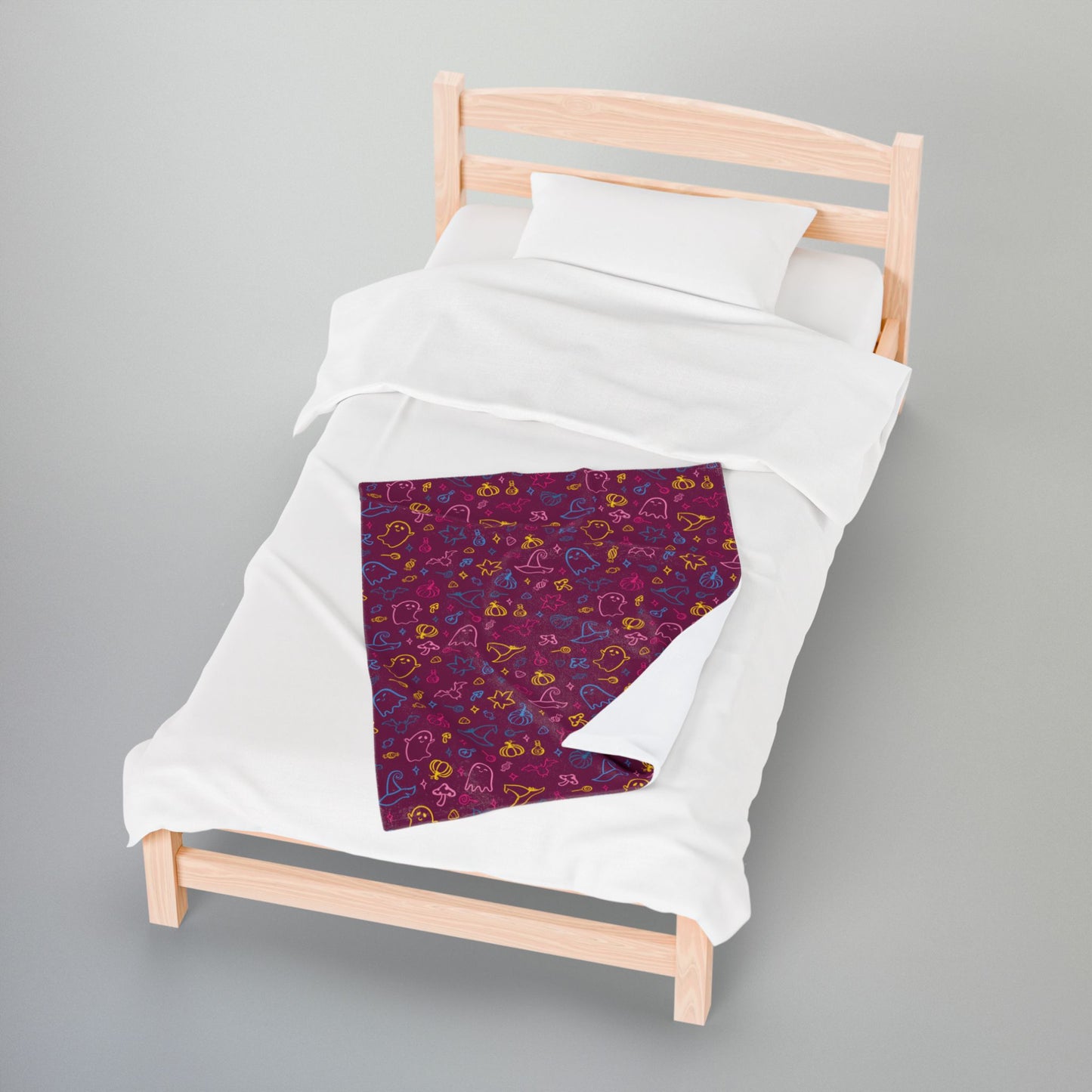 Pansexual Pride Halloween Velveteen Plush Blanket