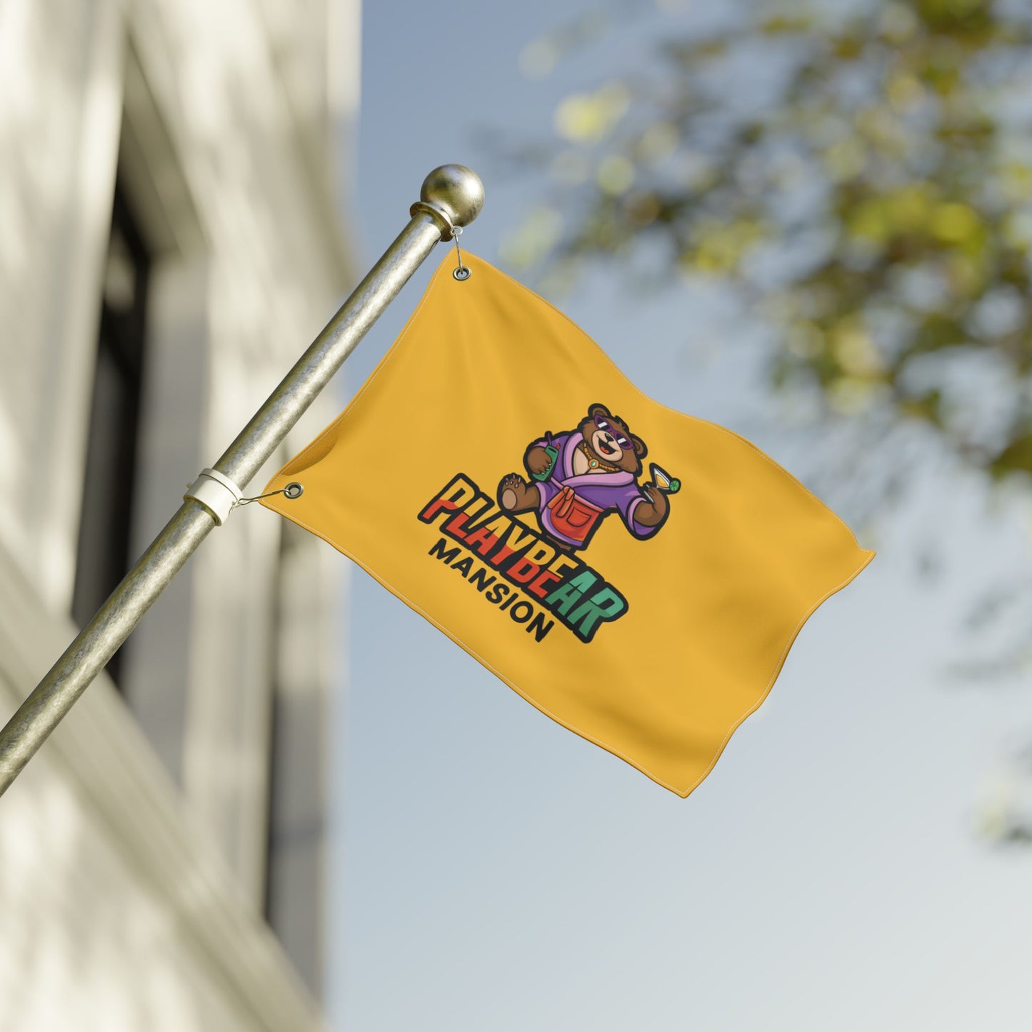 Playbear Mansion Double-Sided Flag with Grommets