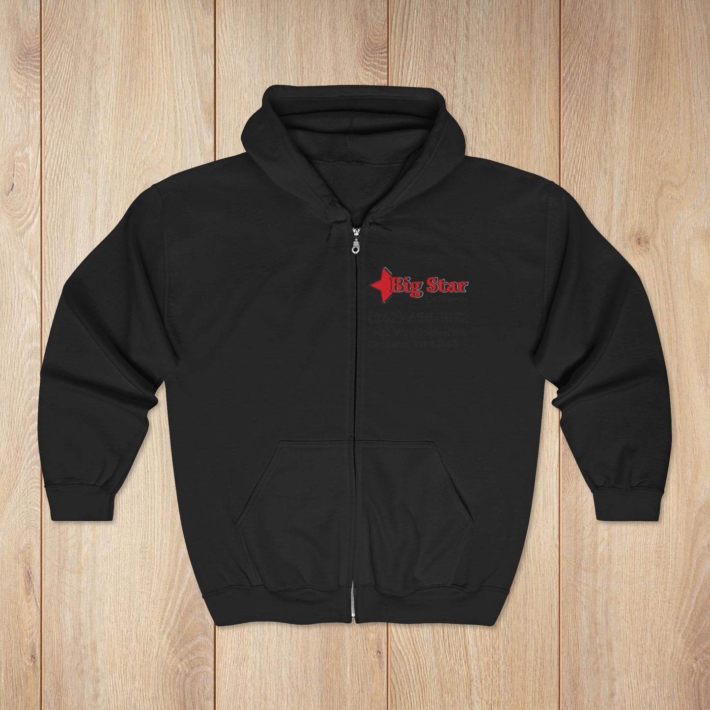 B.Star Zip Hoodie Mockup