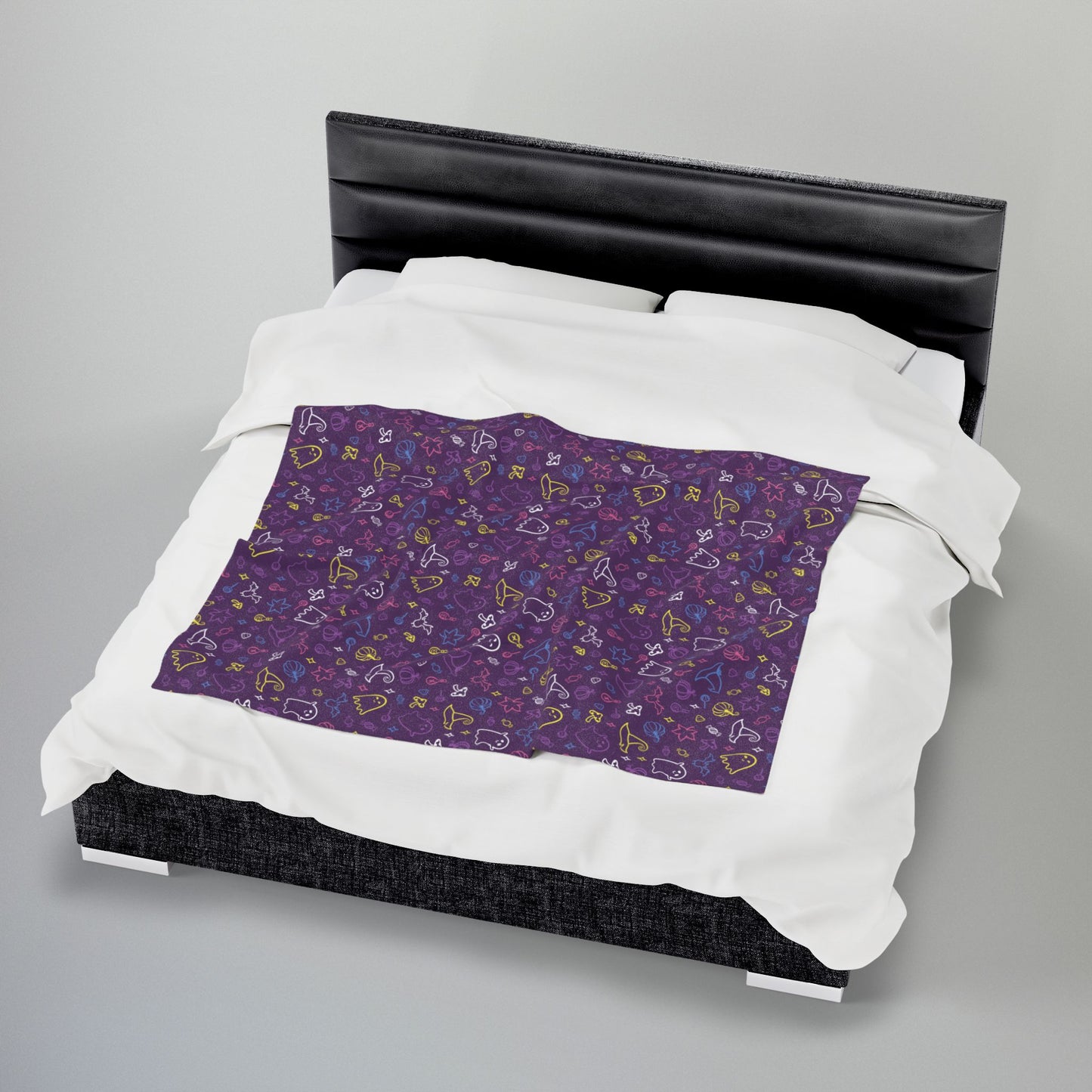 Bigender Yellow Pride Halloween Velveteen Plush Blanket