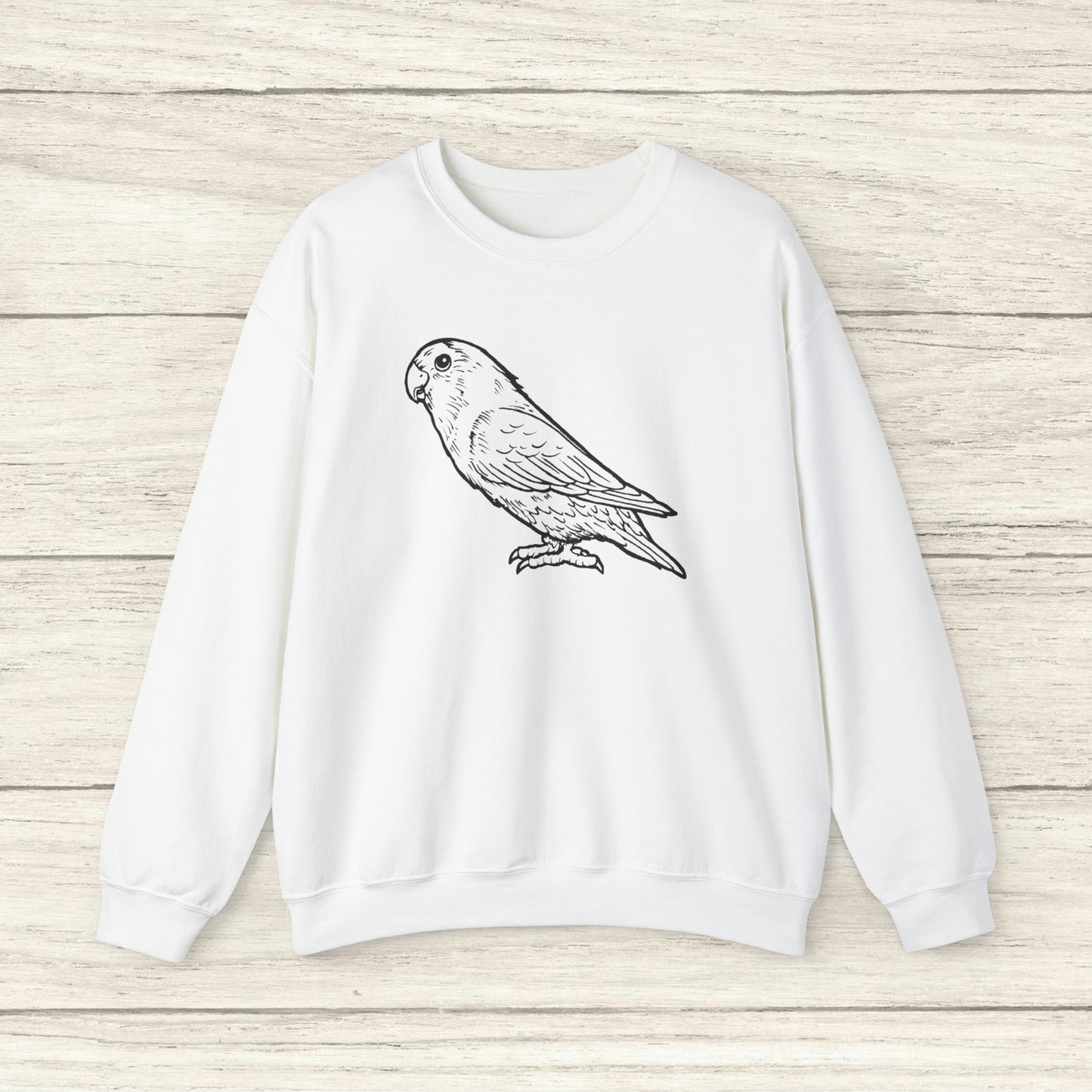Holly Girl, Lovebird Line Art Crew Neck Sweatshirt