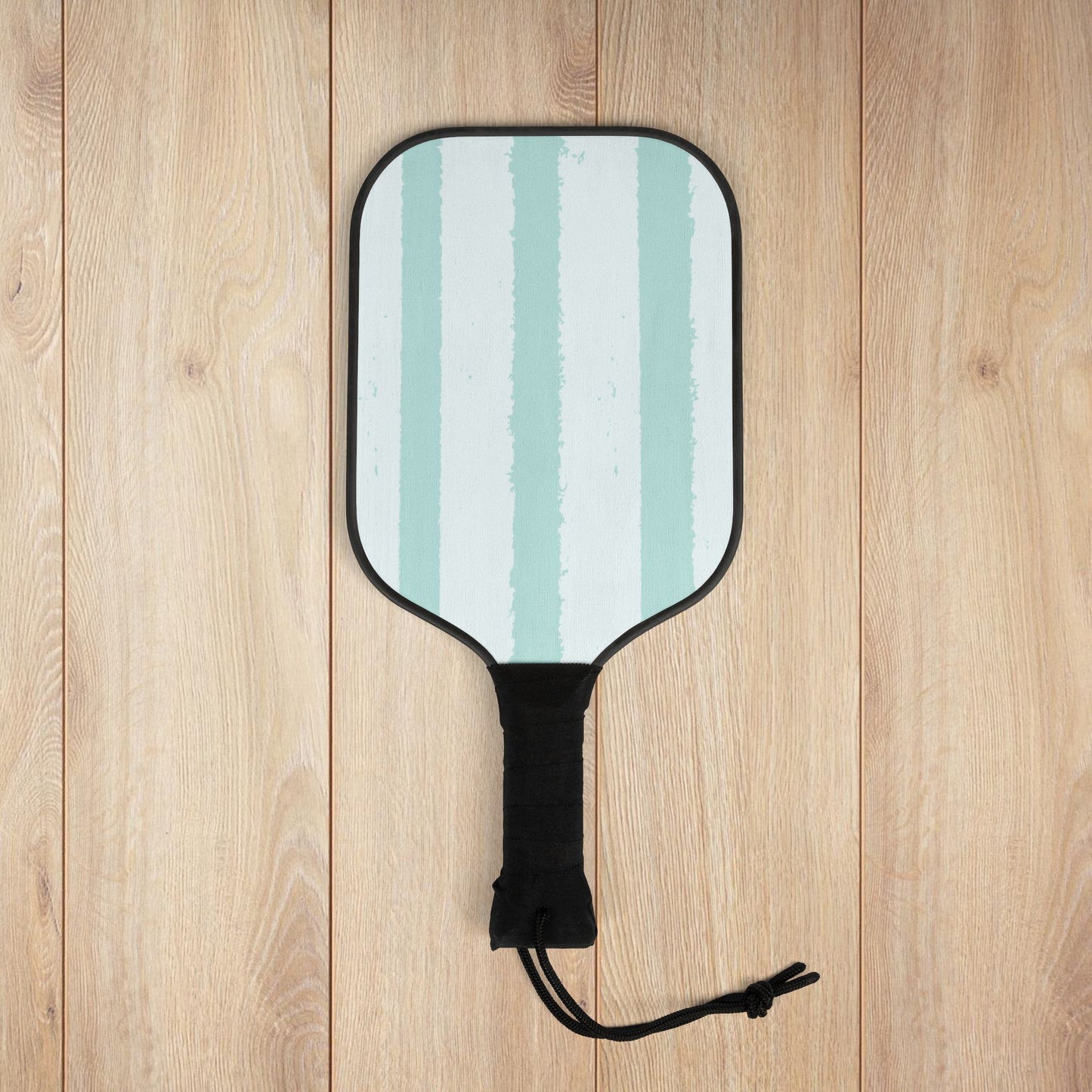 Teal Towel Striped Pickleball Paddles