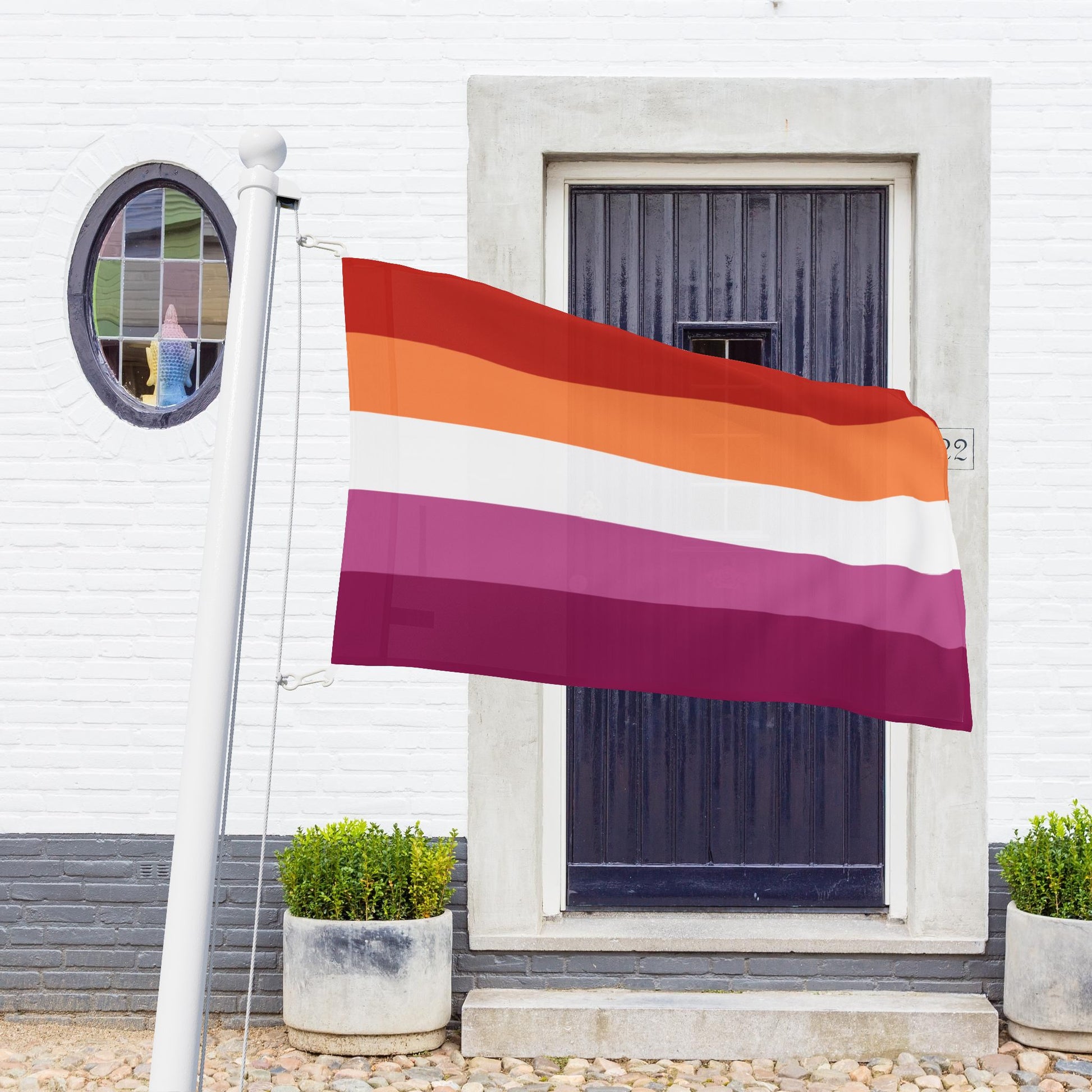 Lesbian Pride 5-Stripe Sunset Flag