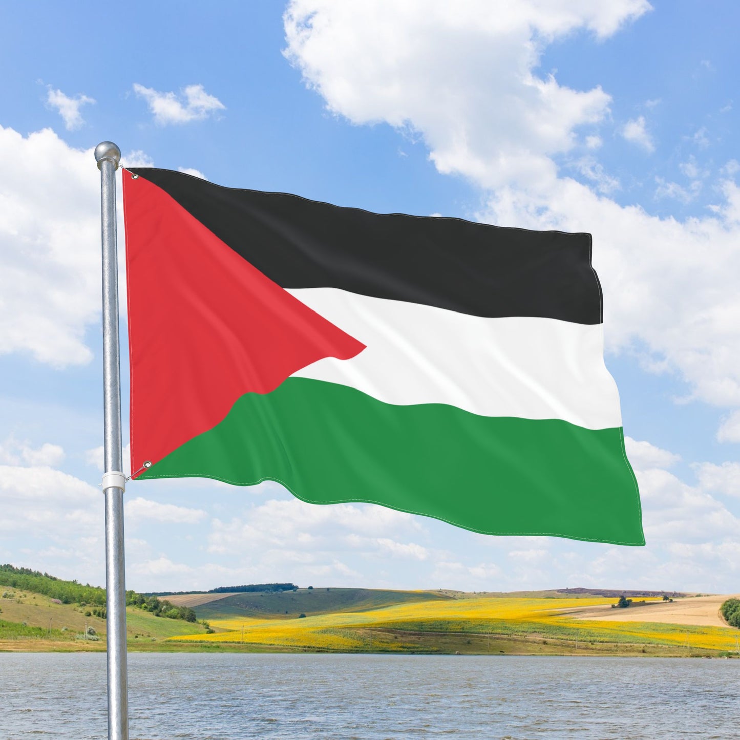 Palestine Flag with Grommets