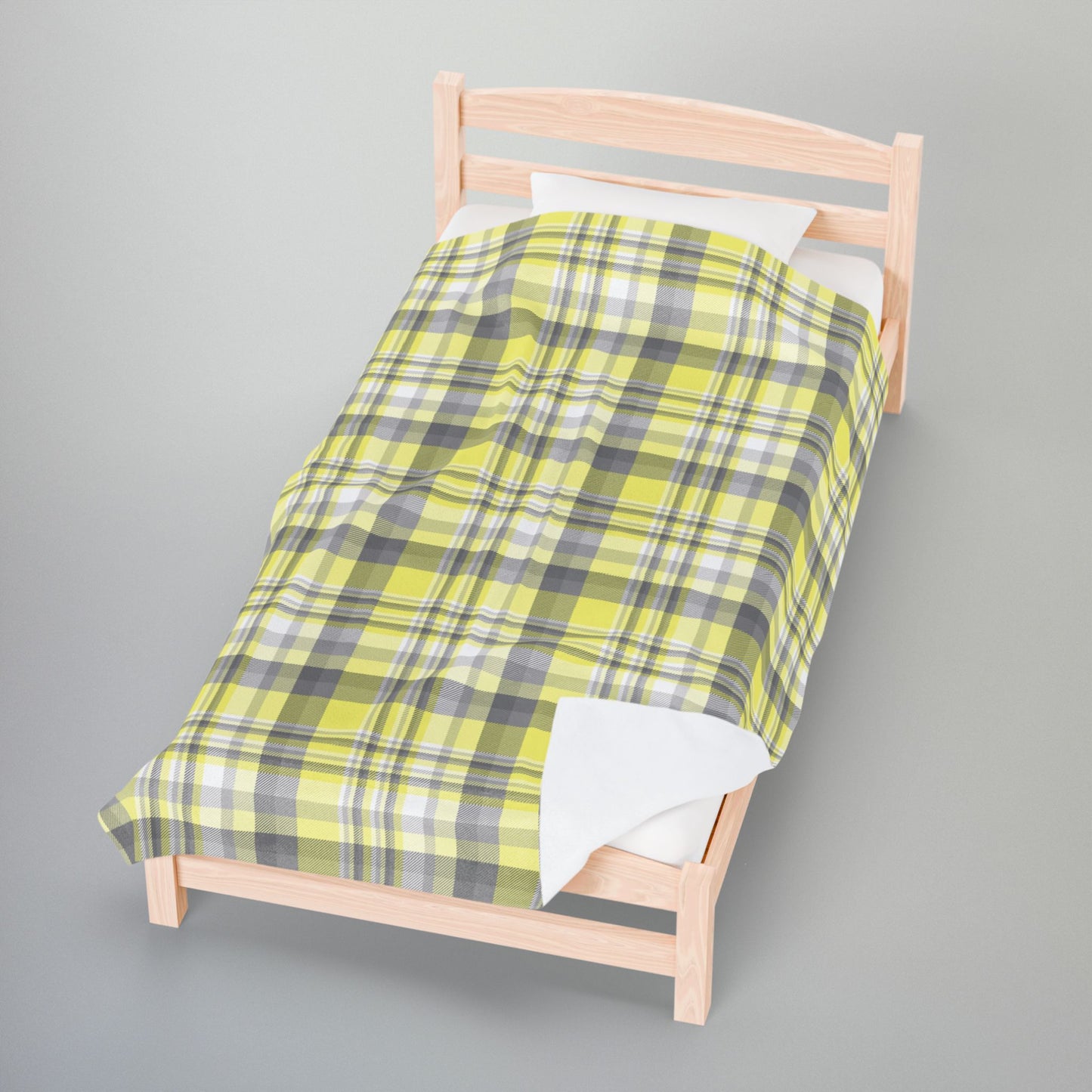 Demigender Pride Plaid Velveteen Plush Blanket