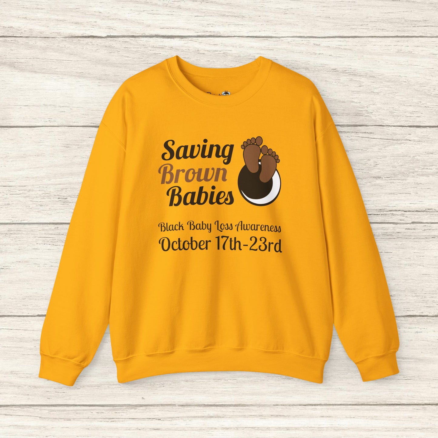 Quietly United in Loss Together Non-Profit / Saving Brown Babies Charity Crew Neck Sweatshirt, Grossesse et sensibilisation à la perte du nourrisson