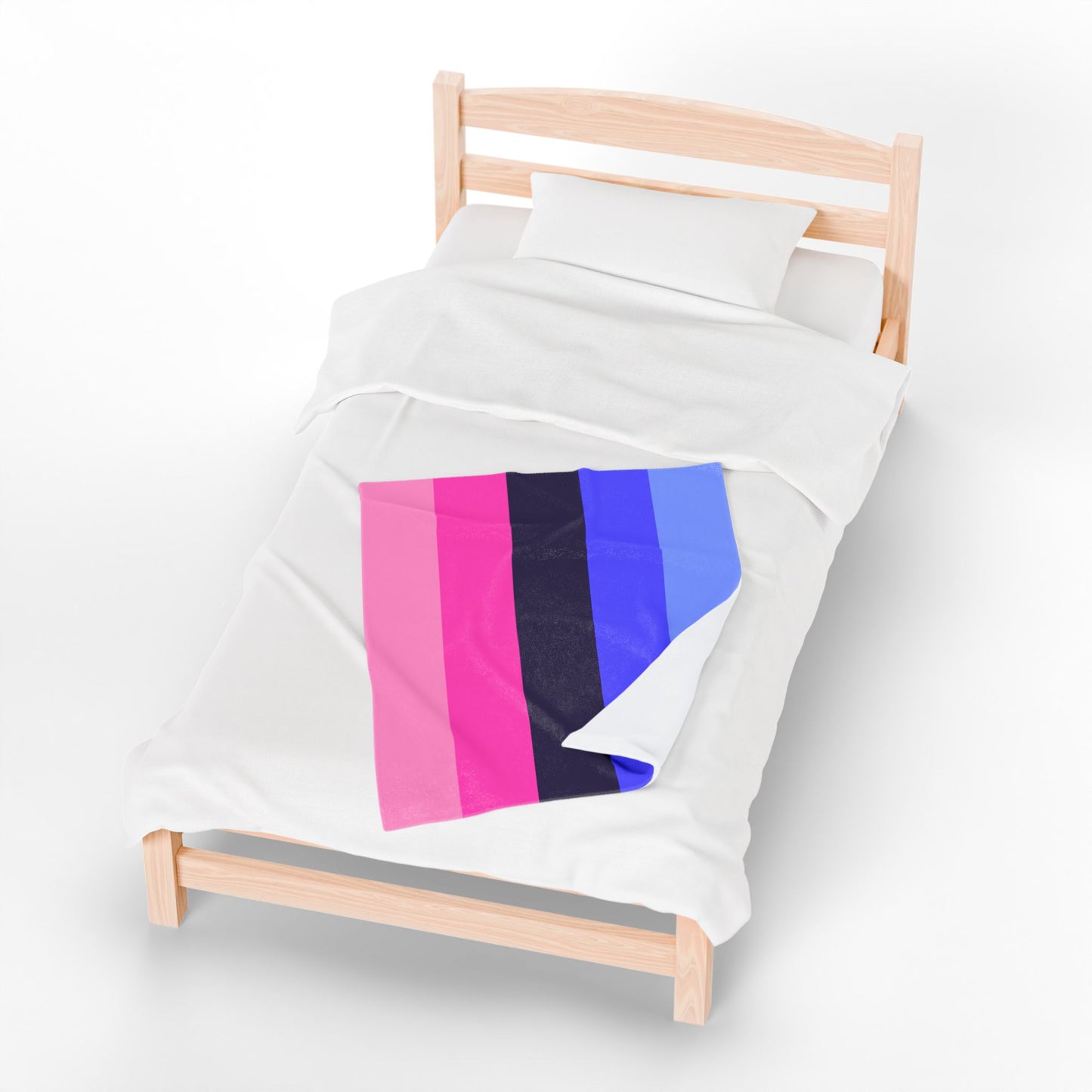 Velveteen Plush Omnisexual Pride Flag Blanket