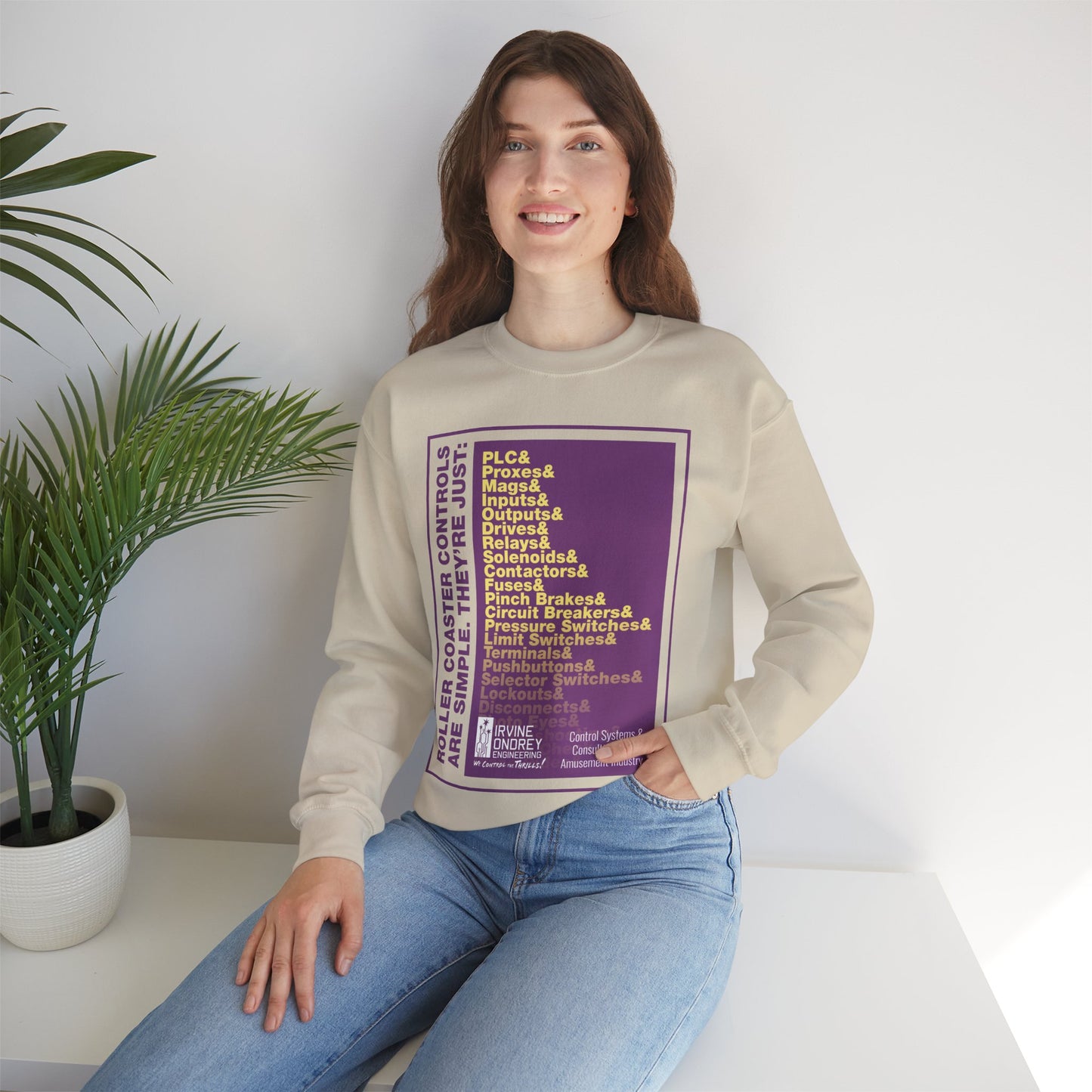 OG Controls Sweatshirt (FRONT graphic) • Irvine Ondrey Engineering