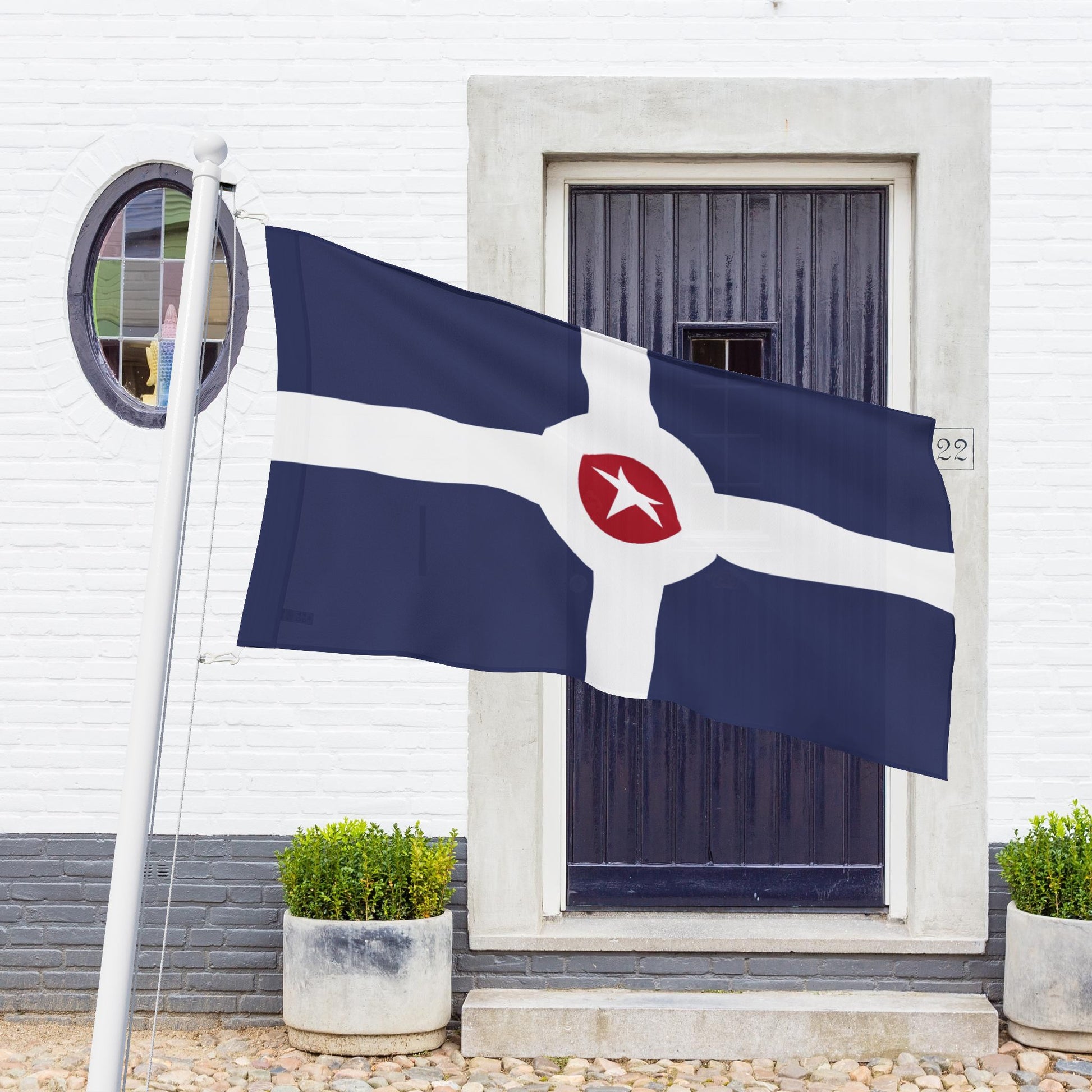 IN - Indianapolis, Indiana Flag