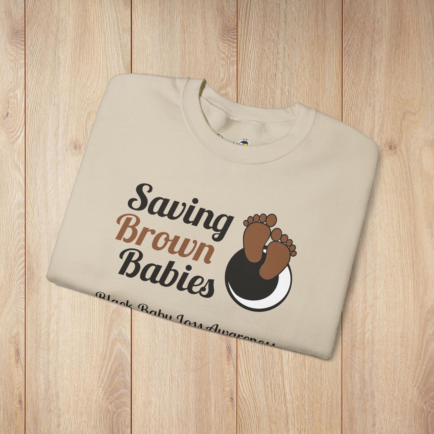 Quietly United in Loss Together Non-Profit / Saving Brown Babies Charity Crew Neck Sweatshirt, Grossesse et sensibilisation à la perte du nourrisson