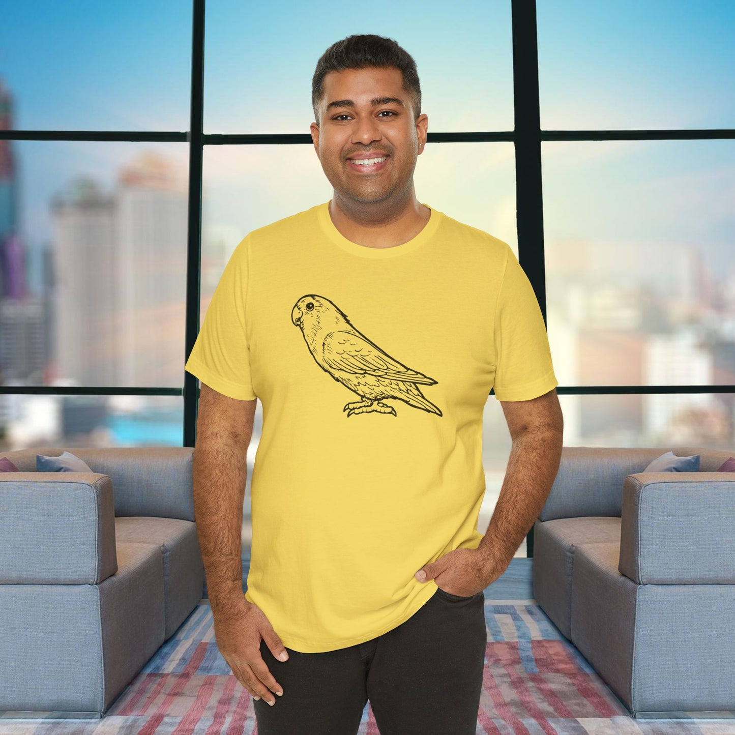 Holly Girl Lovebird, Line Art Tee