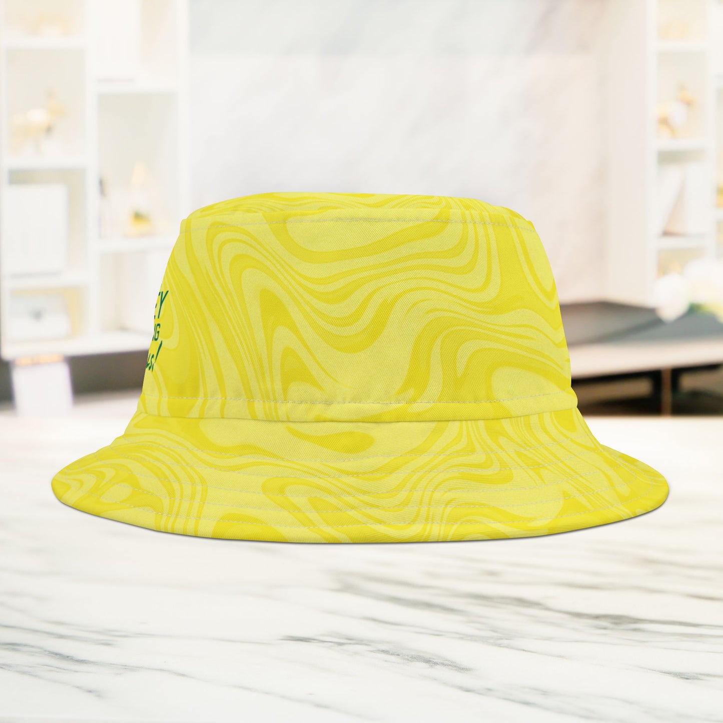 Yellow Swirl Bucket Hat • Irvine Ondrey Engineering