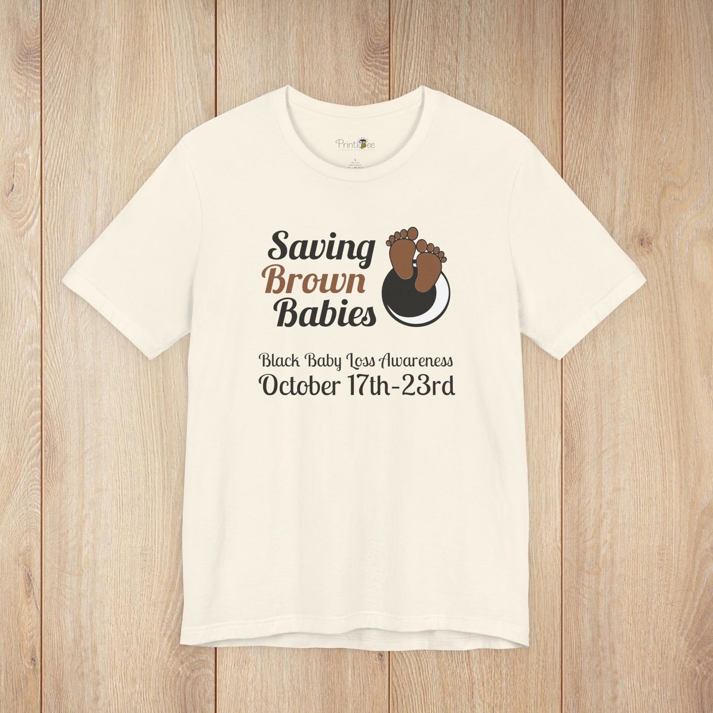 Quietly United in Loss Together Non-Profit, Saving Brown Babies Charity Tee, Pregnancy & Infant Loss Awareness