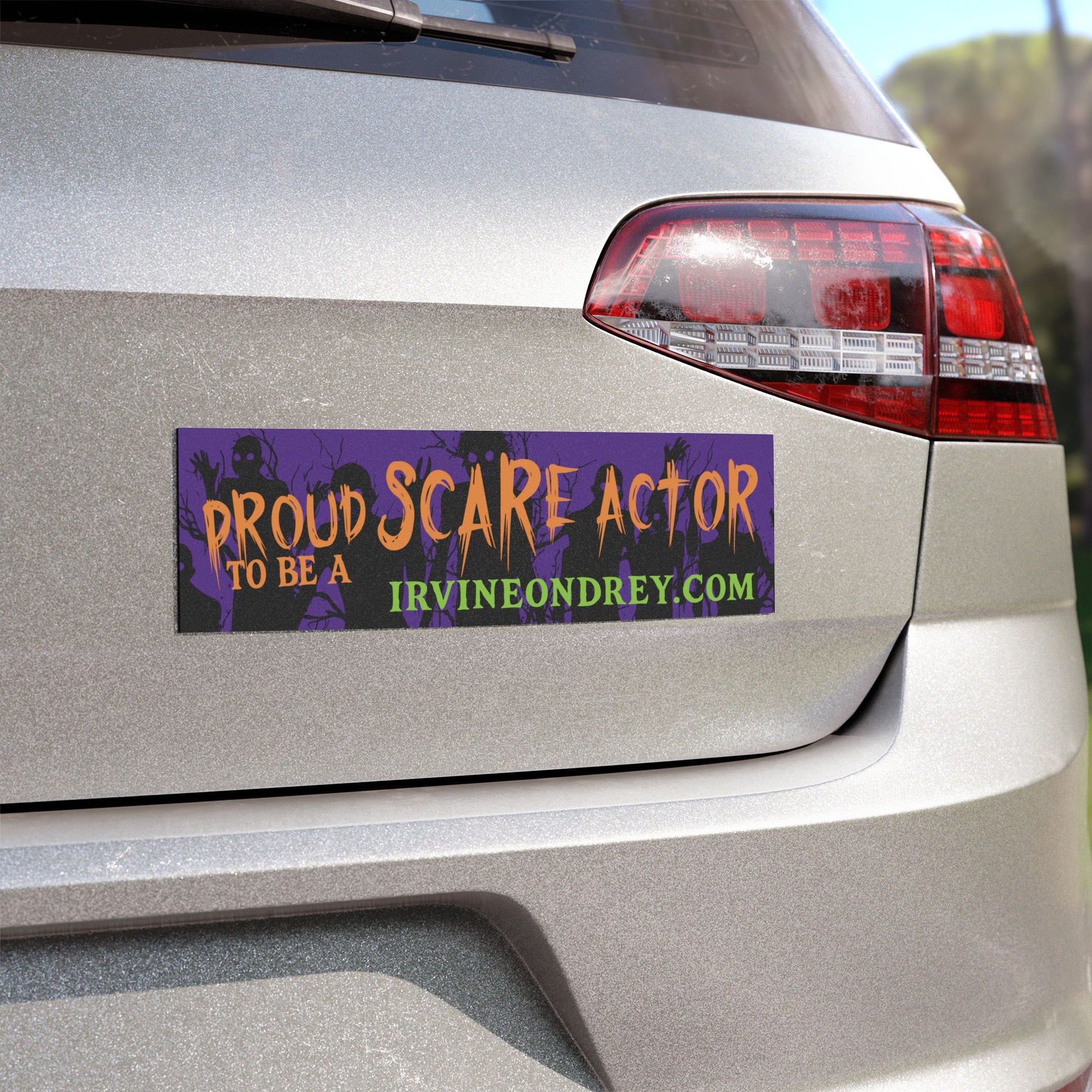 10'' × 3'' Rectangle 1 pc Proud to Be a Scare Actor Car Magnet • Irvine Ondrey Engineering