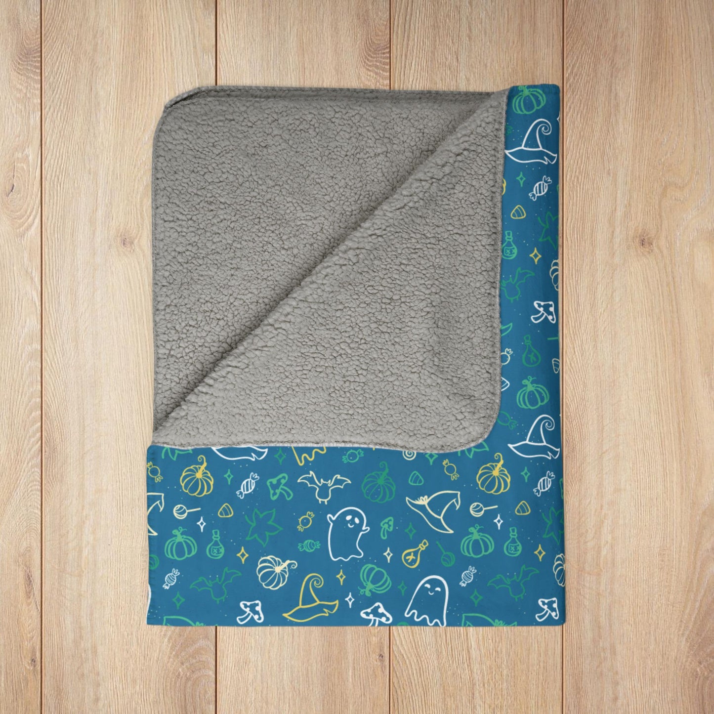 Non-Binary Boy Pride Halloween Fleece Sherpa Blanket