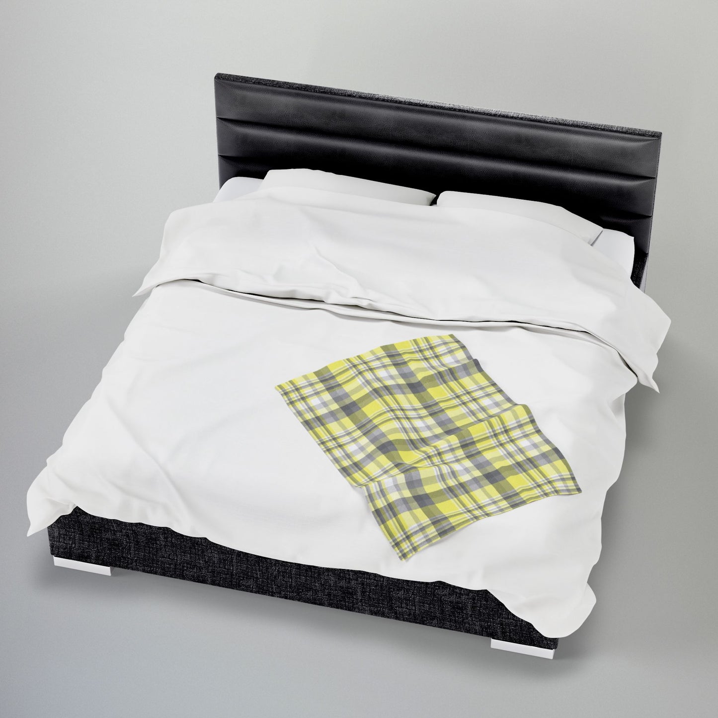 Demigender Pride Plaid Velveteen Plush Blanket