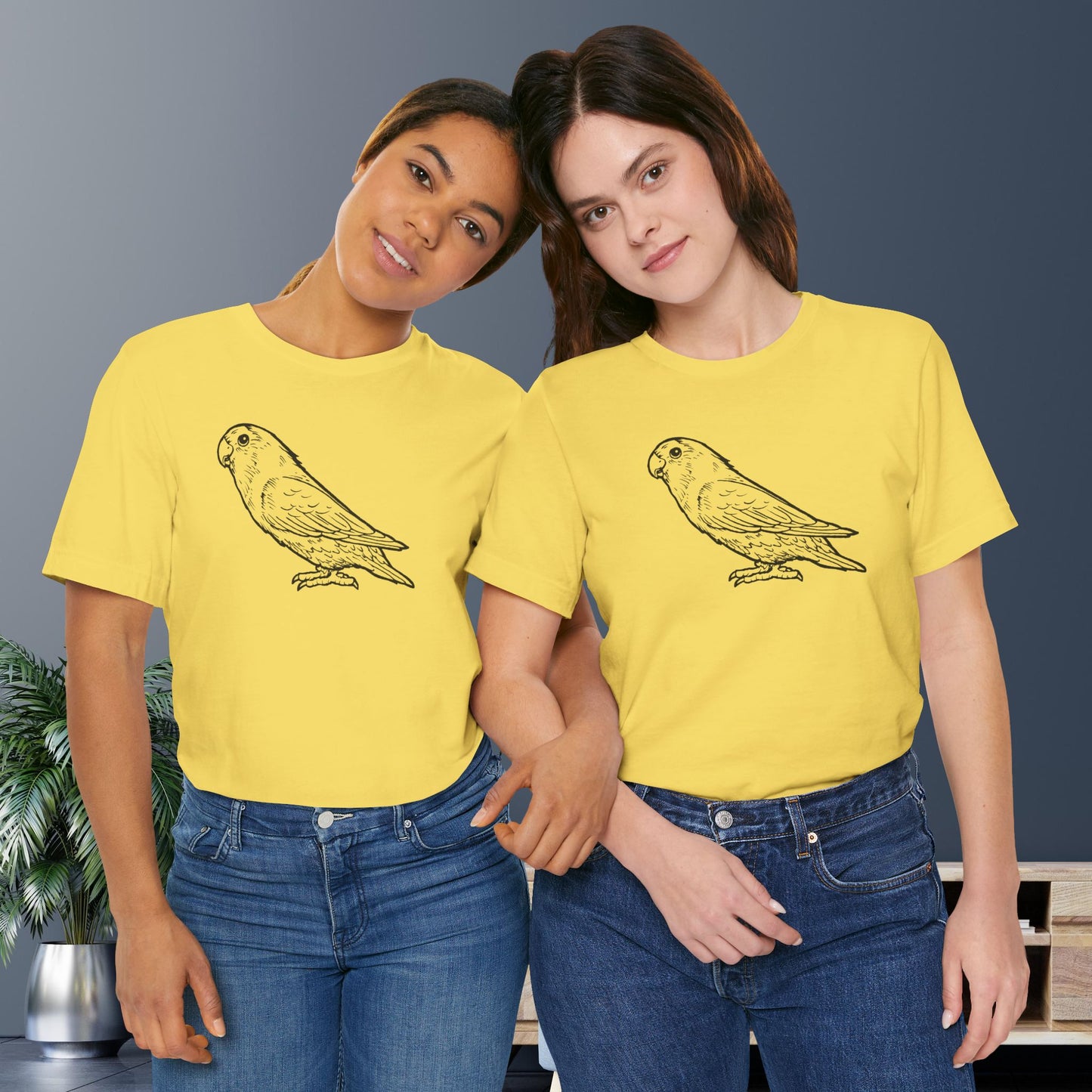 Holly Girl Lovebird, Line Art Tee