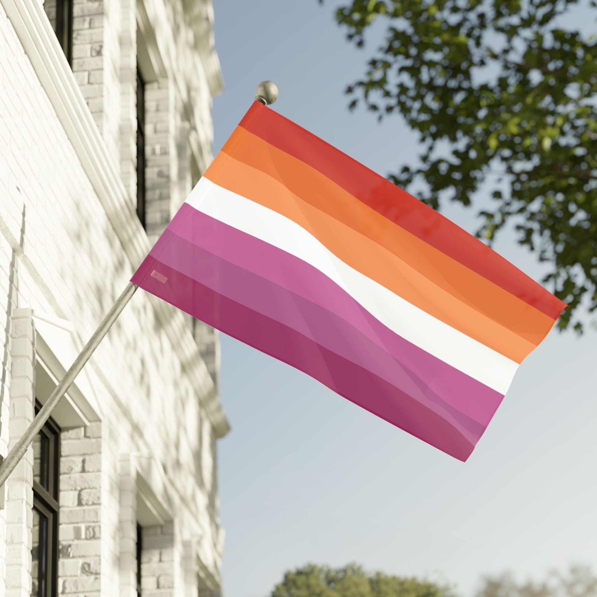 60" x 36" Lesbian Pride 7-Stripe Sunset Flag