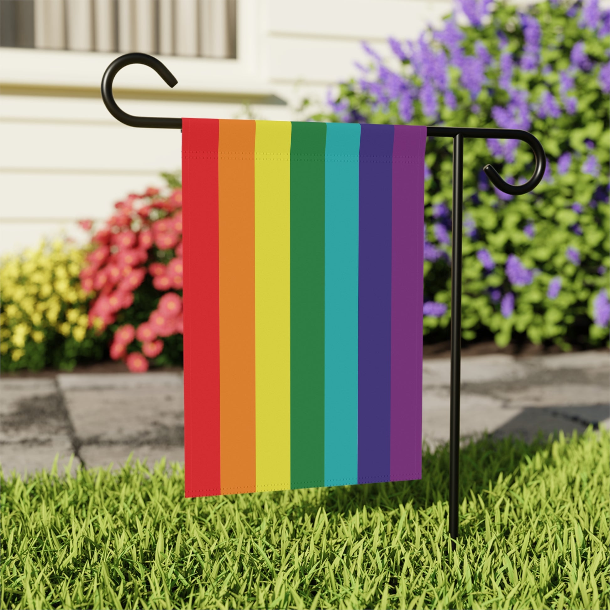 12'' × 18'' Rainbow Pride 7-Stripe Garden Banner