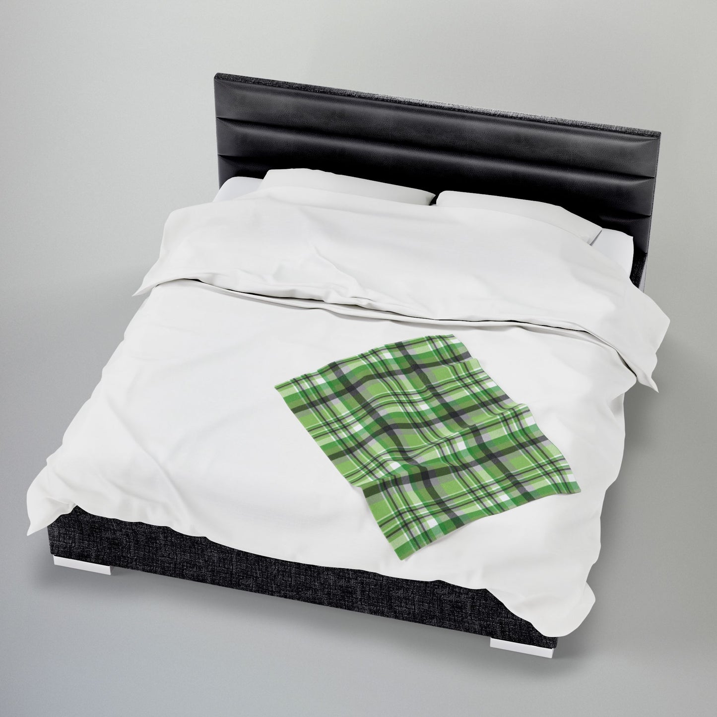 Aromantic Pride Plaid Velveteen Plush Blanket