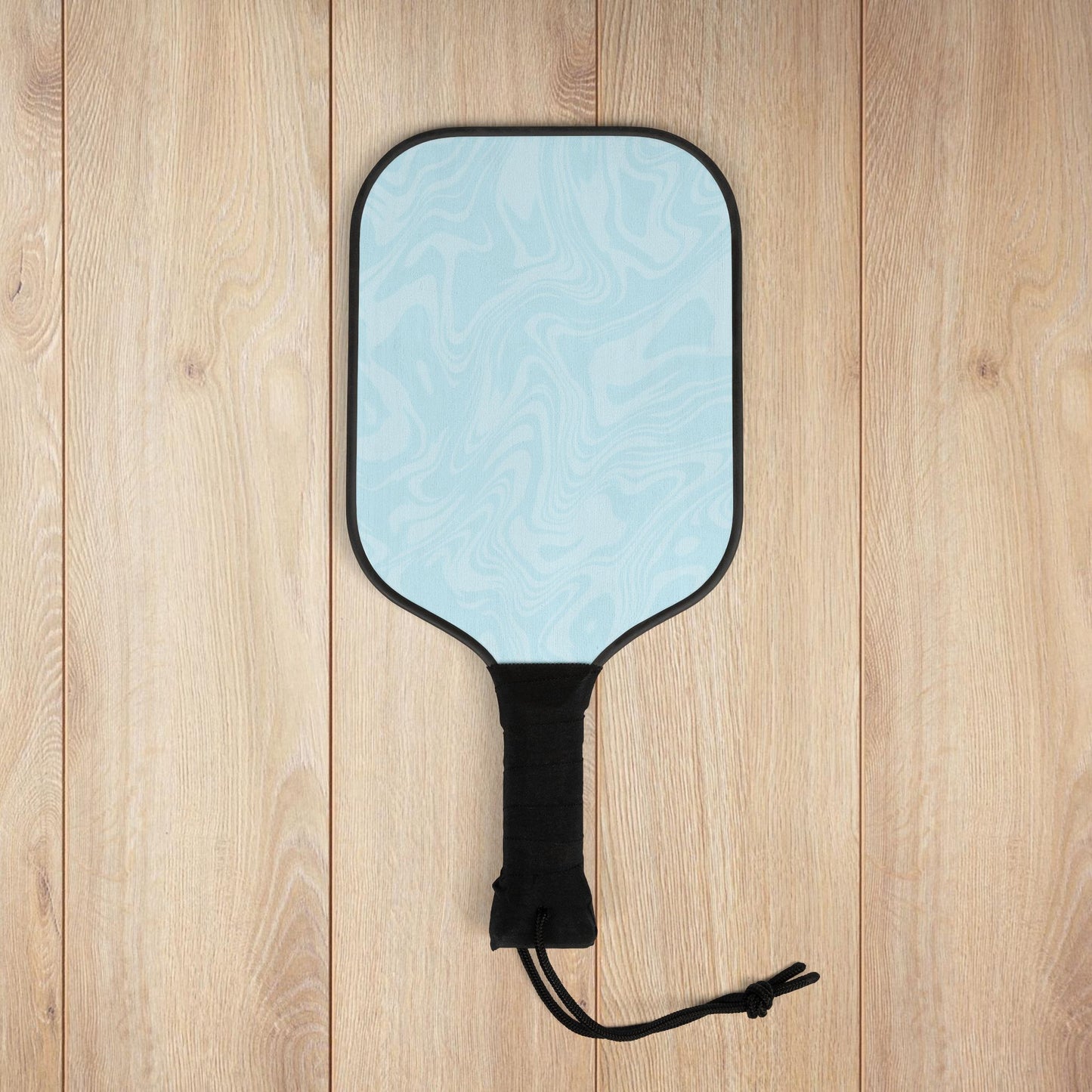 Light Blue Swirl Pickleball Paddles