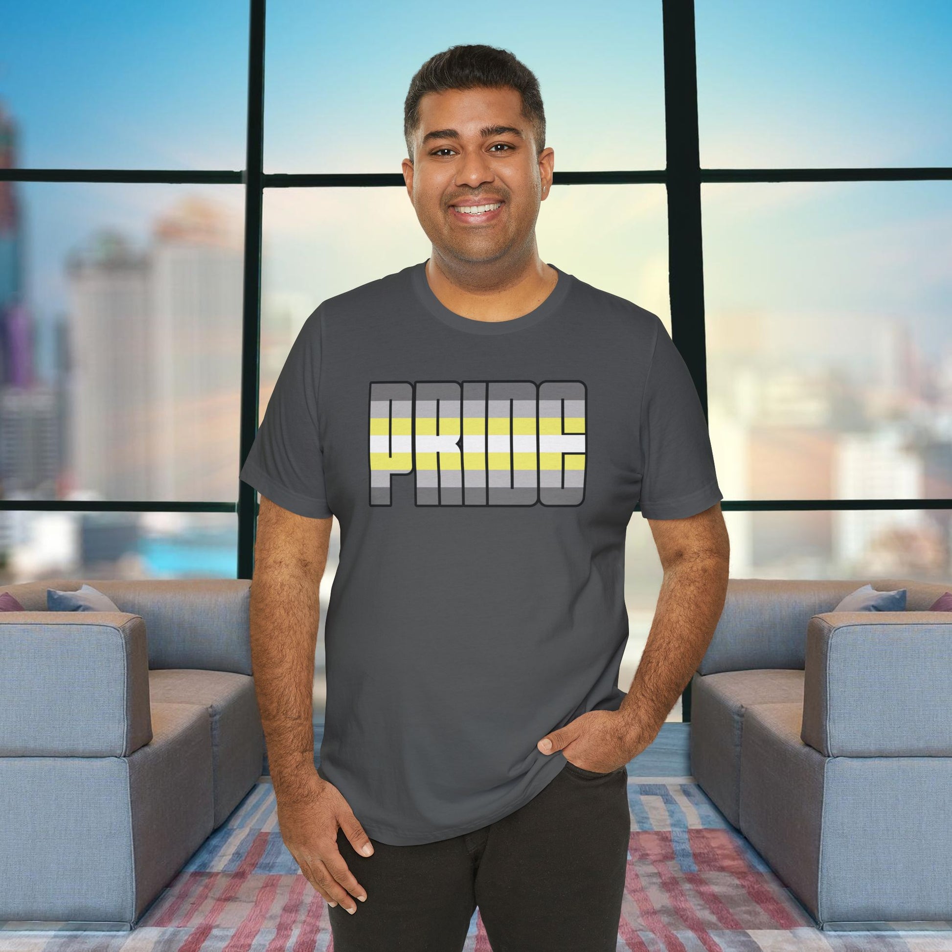 Asphalt Demigender Pride Tee