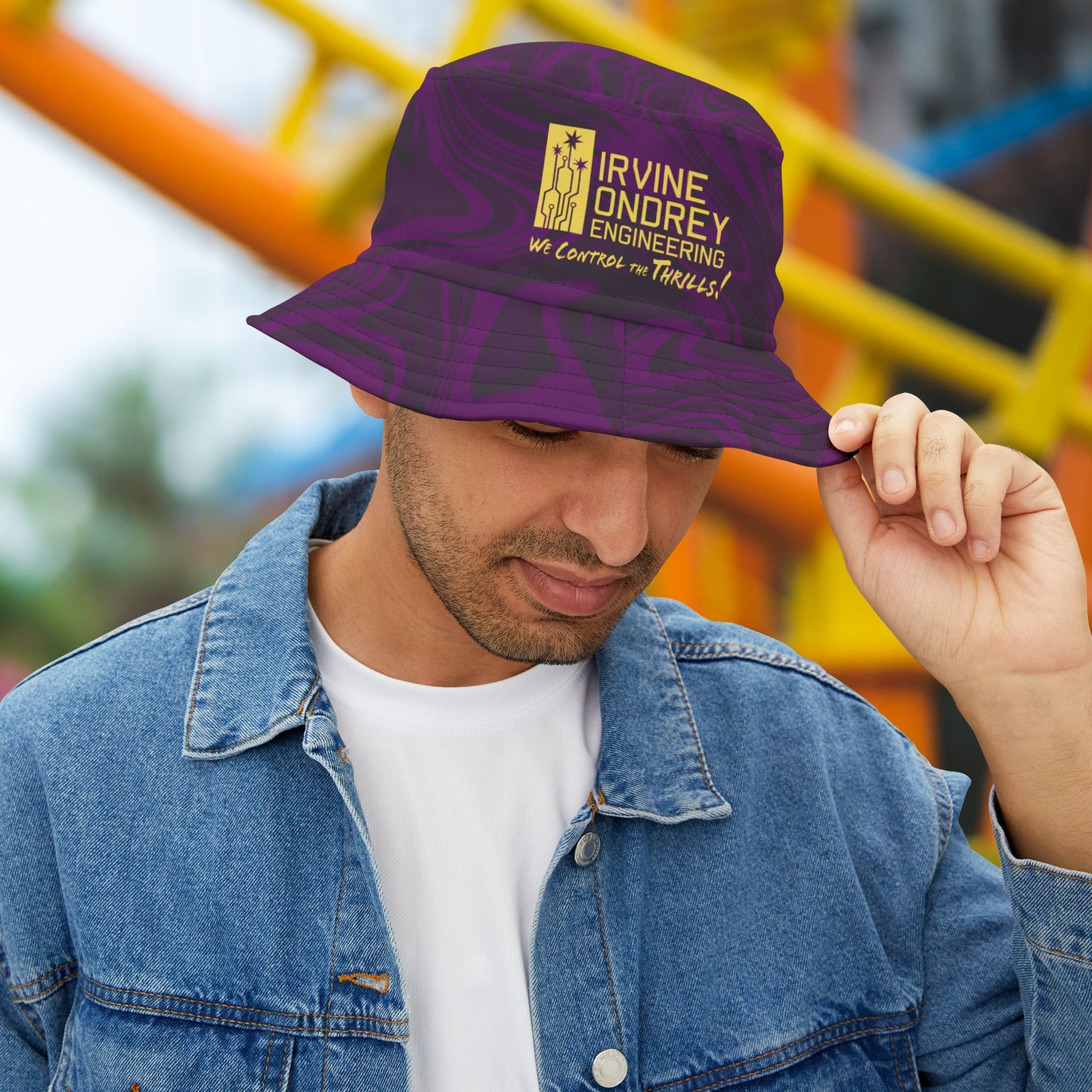 Purple Swirl Bucket Hat • Irvine Ondrey Engineering