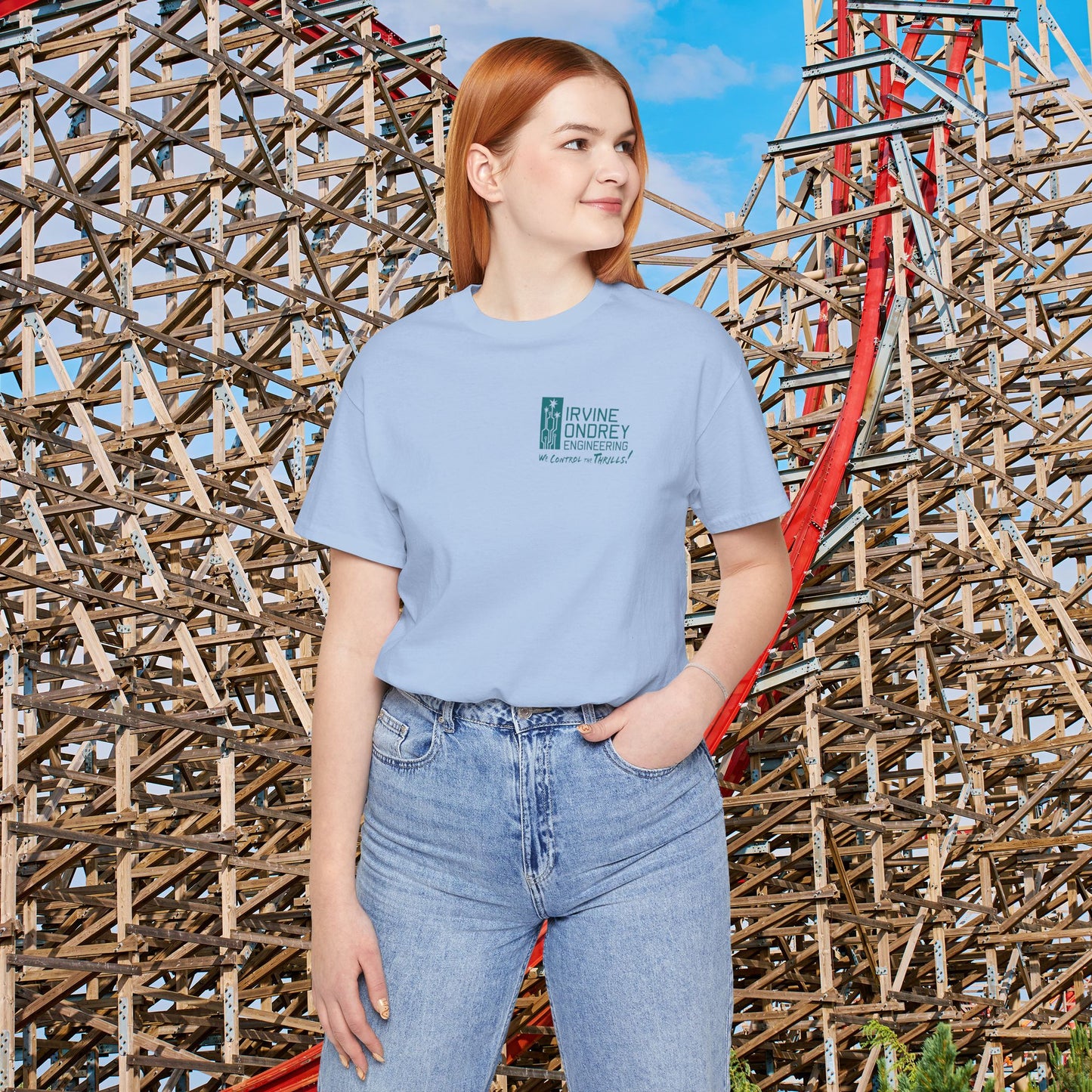 OG Woodie Tee (BACK graphic) • Irvine Ondrey Engineering