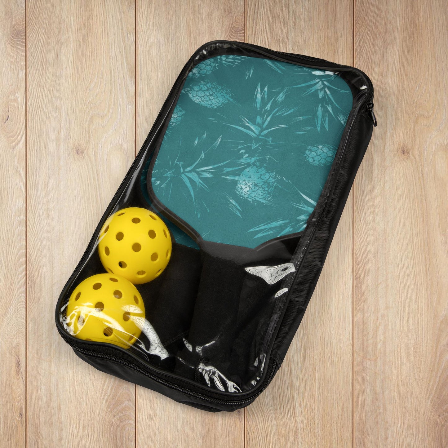 Turquoise Pineapple Pickleball Paddles