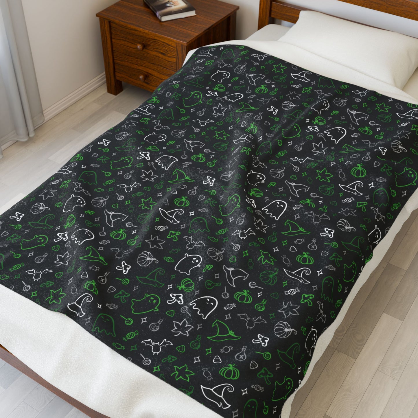 Demiromantic Pride Halloween Velveteen Plush Blanket