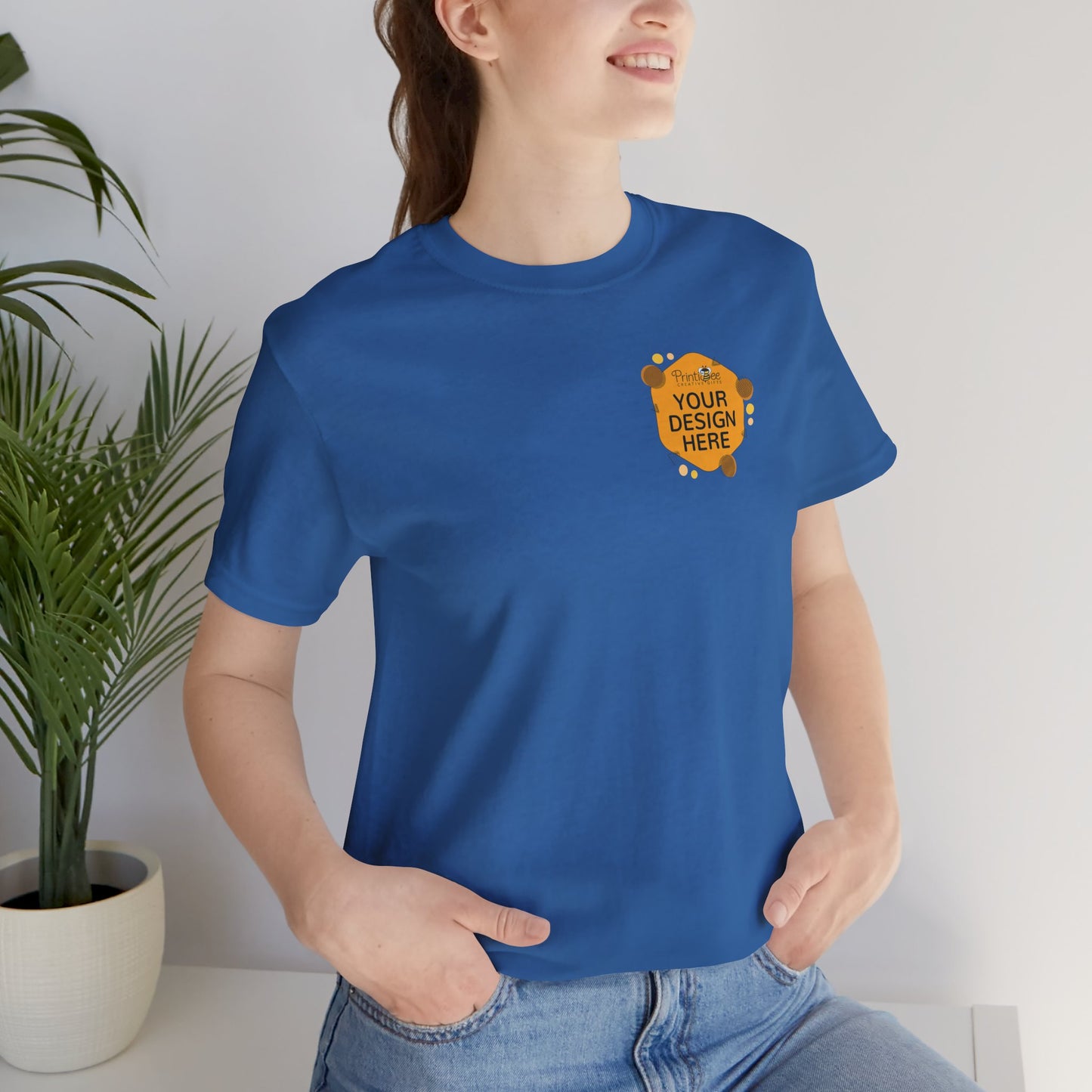 Custom Blue & Teal Tees for BELLA+CANVAS® 3001