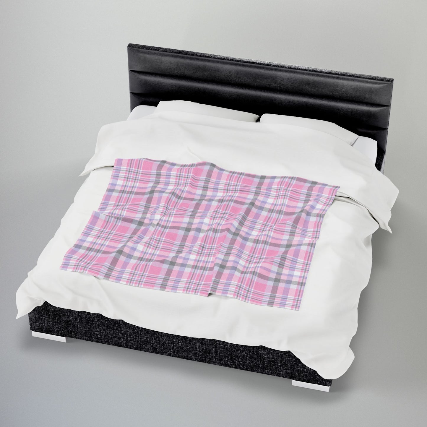 Cupiosexual Pride Plaid Velveteen Plush Blanket