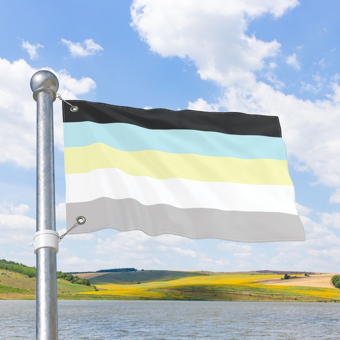 Requiesromantic Pride Flag with Grommets