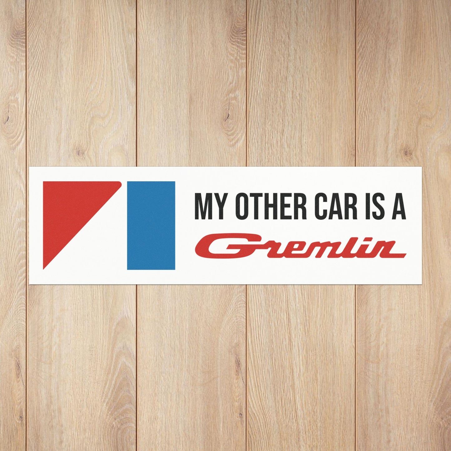 My Other Car is a Gremlin, AMC Red Logos Custom Car Magnet