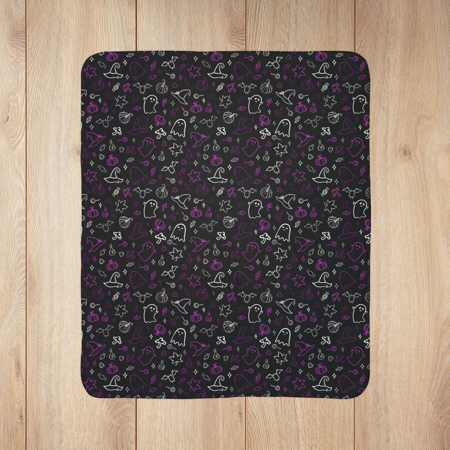 Demisexual Pride Halloween Fleece Sherpa Blanket