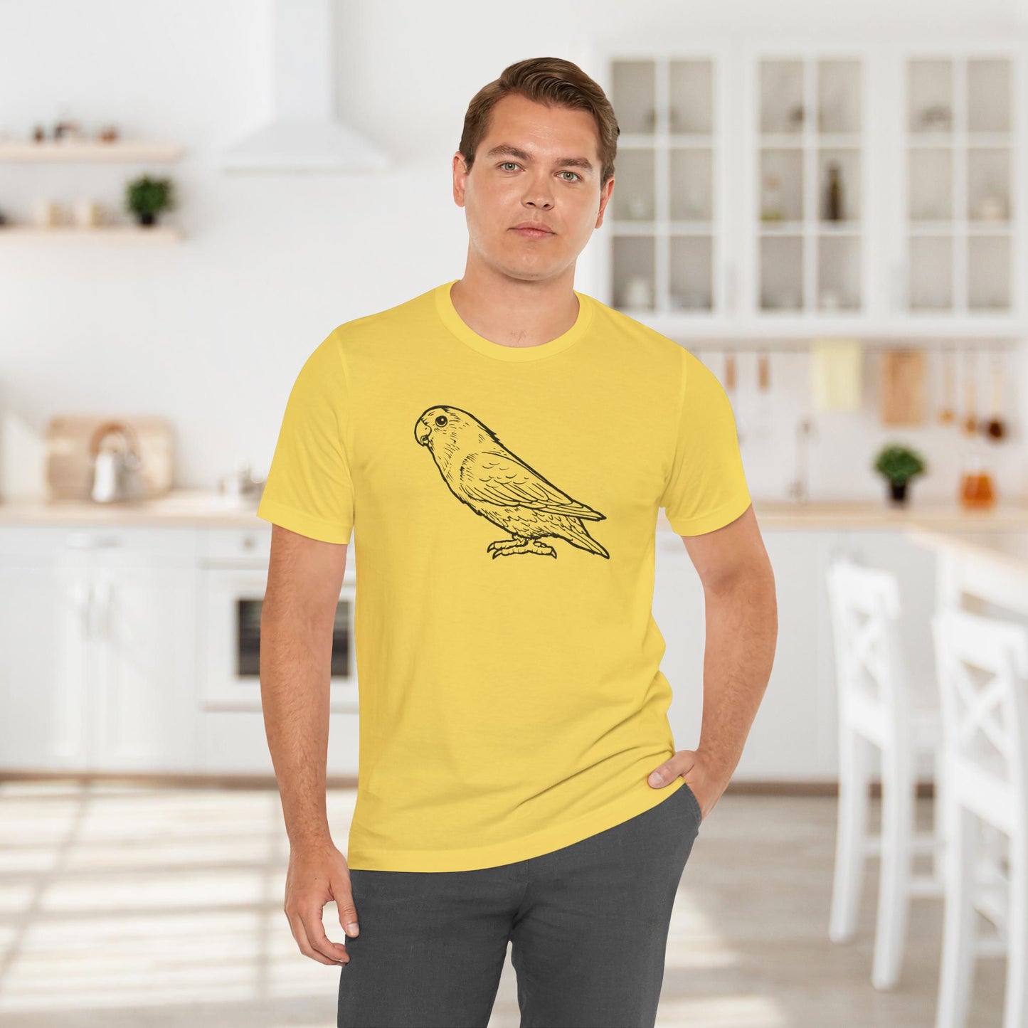 Holly Girl Lovebird, Line Art Tee