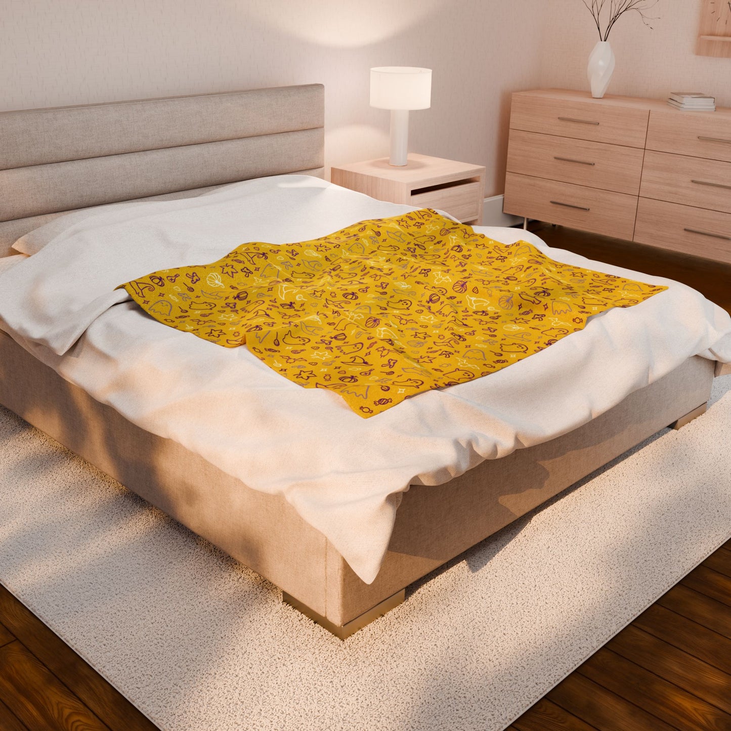 Intersex Pride Halloween Yellow Velveteen Plush Blanket