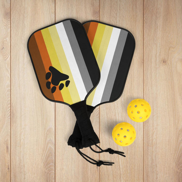 7.5'' × 15.5'' Bear with Paw Pride Flag Pickleball Kit