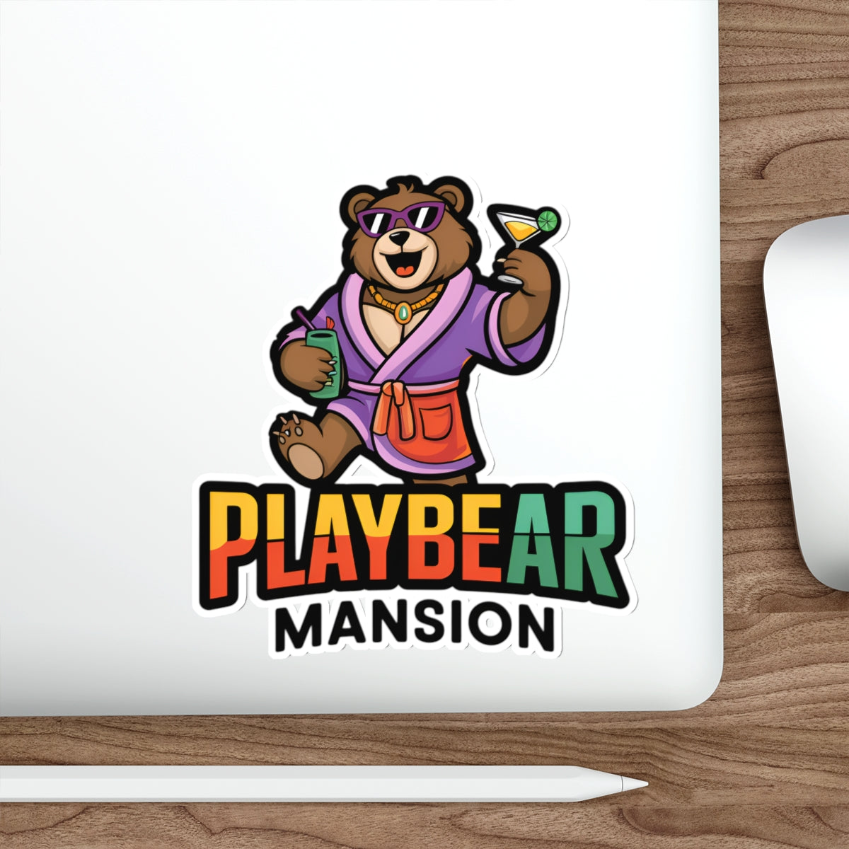 Playful Bear Die-Cut Stickers