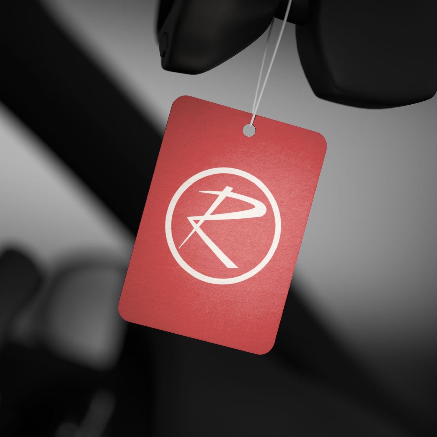 Rambler White Logo Red Air Freshener