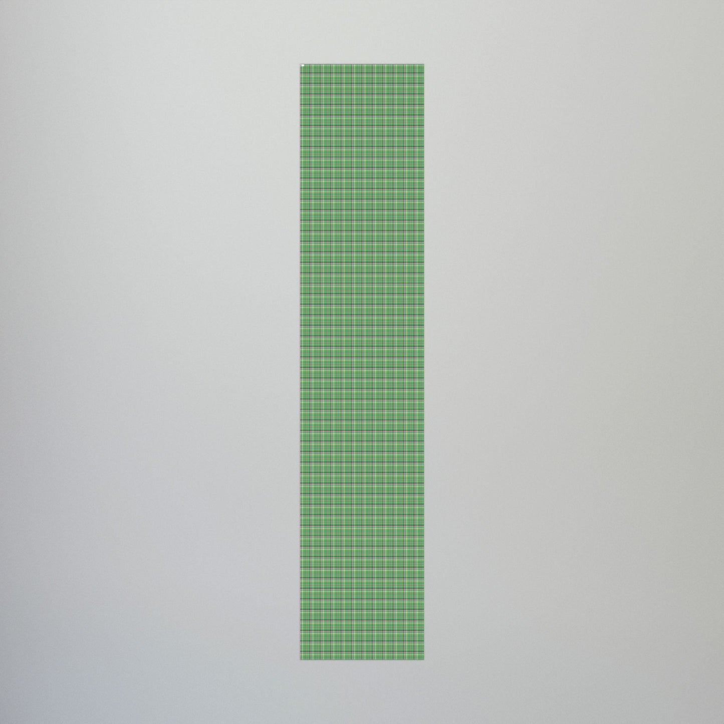 MCM Christmas Green & Pink Plaid Gift Wrapping Paper Roll