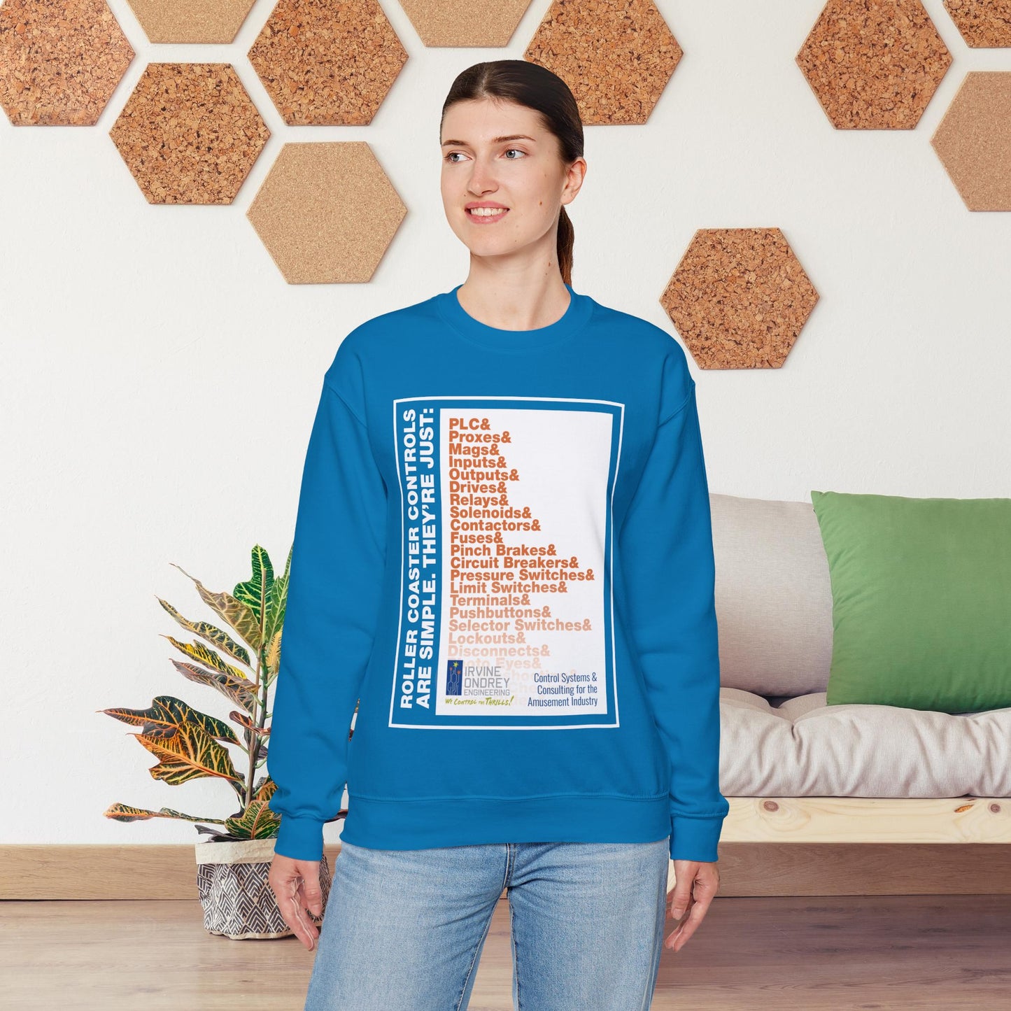 OG Controls Sweatshirt (FRONT graphic) • Irvine Ondrey Engineering