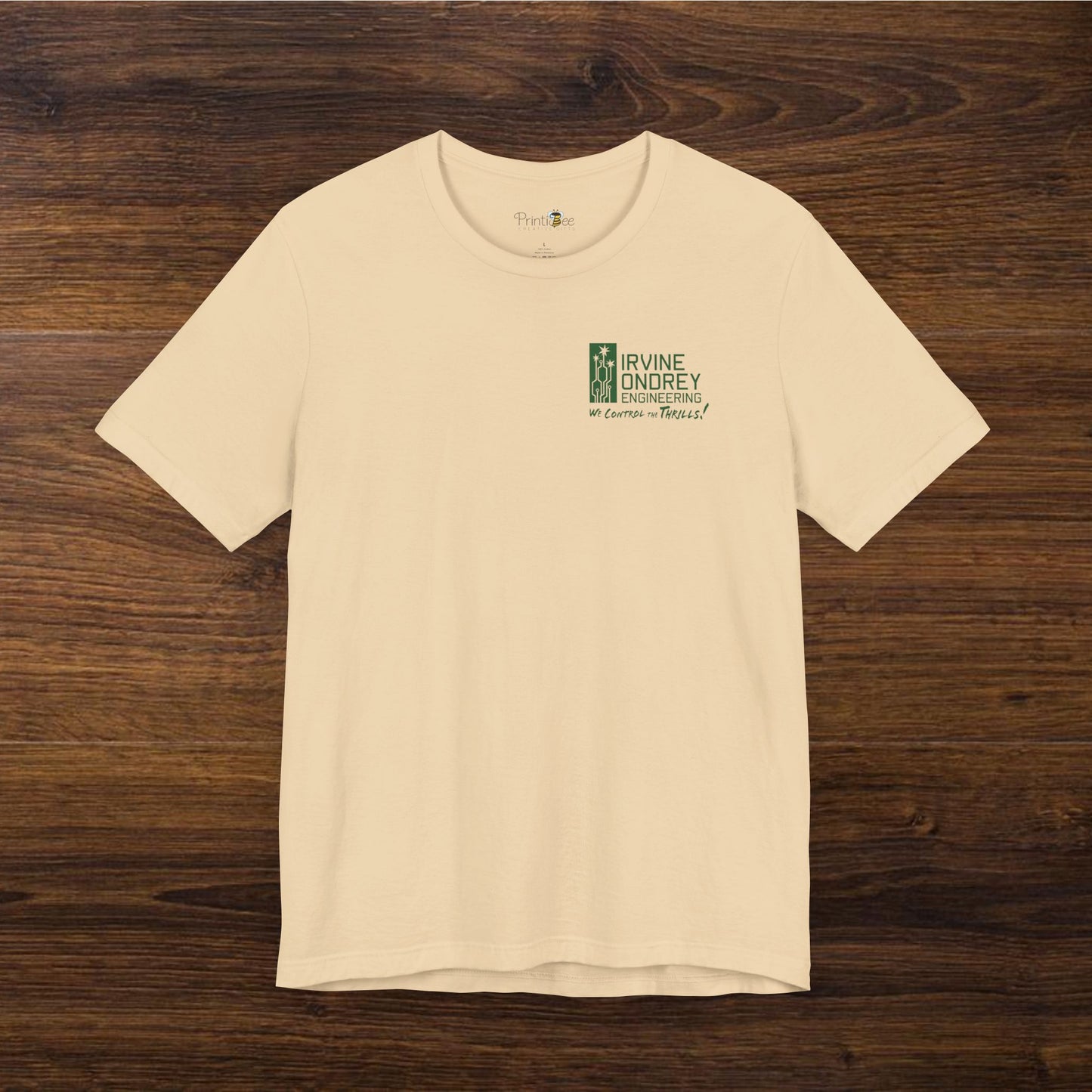 I Just Wanna Watch Basketball & Ride Roller Coasters Tee (BACK graphic) • Irvine Ondrey Engineering