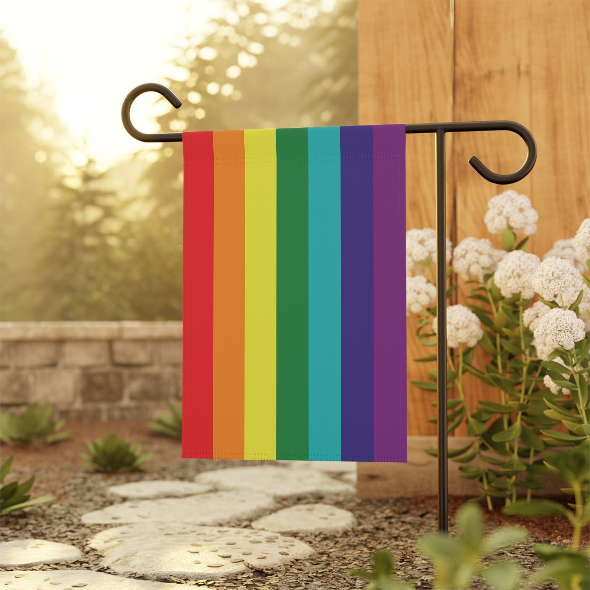Rainbow Pride 7-Stripe Garden Banner