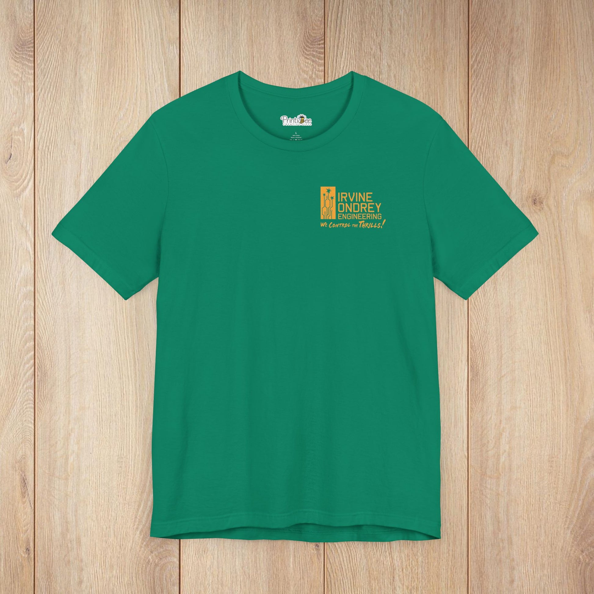 I Just Wanna Hang Out with My Birds & Ride Roller Coasters Tee (BACK graphic) • Irvine Ondrey Engineering