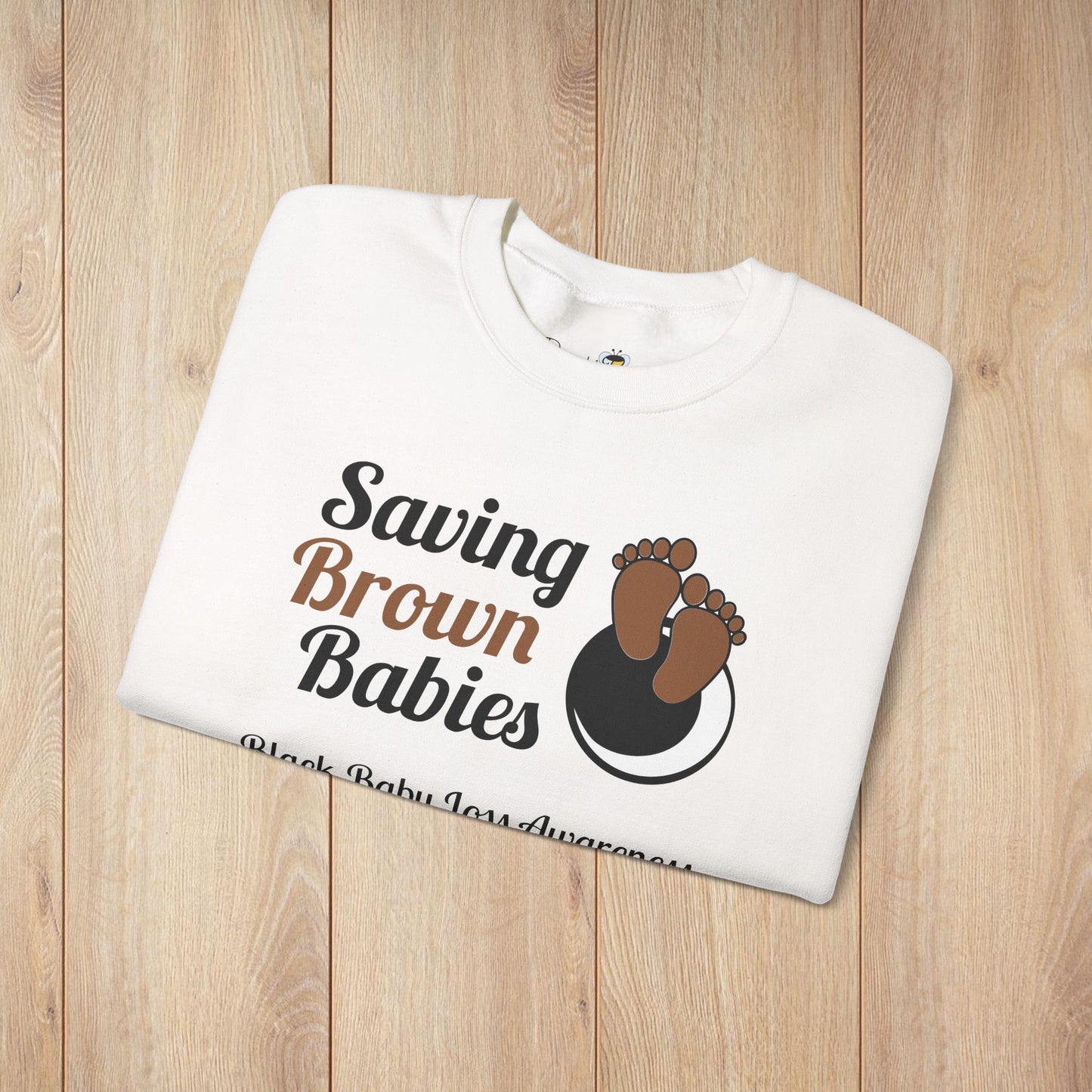 Quietly United in Loss Together Non-Profit / Saving Brown Babies Charity Crew Neck Sweatshirt, Grossesse et sensibilisation à la perte du nourrisson