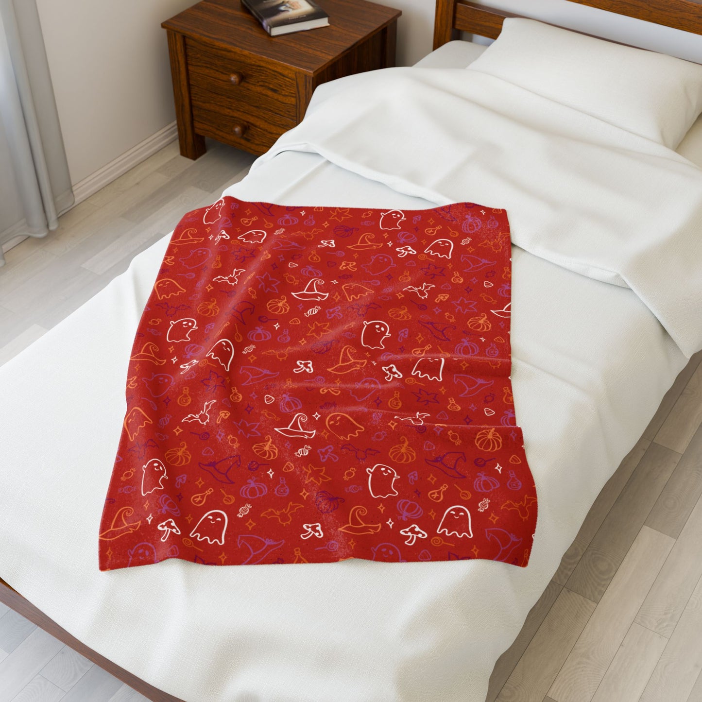 Lesbian Pride Halloween Velveteen Plush Blanket