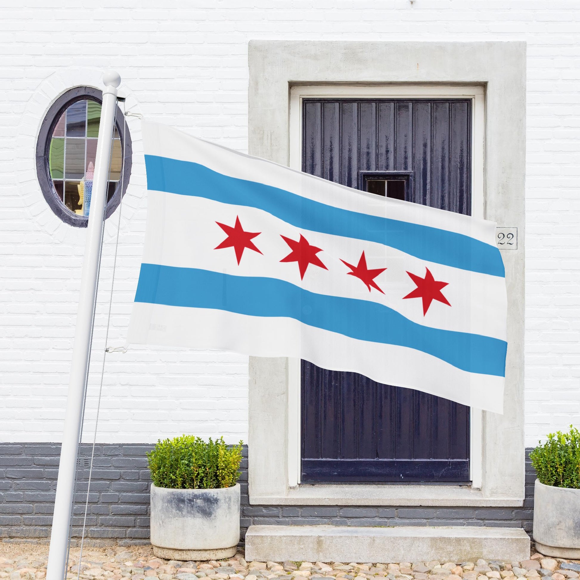 IL - Chicago Illinois Flag
