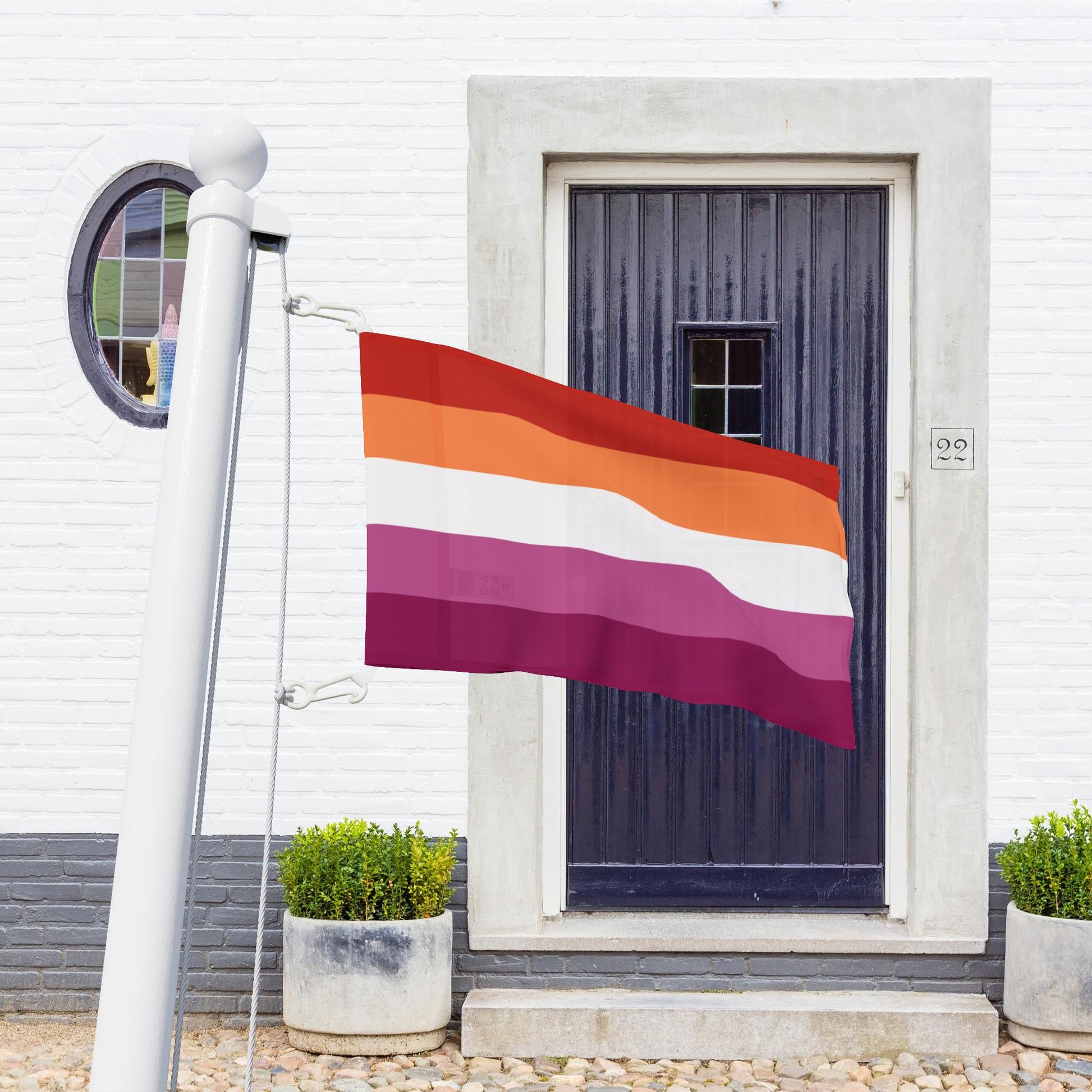 Lesbian Pride 5-Stripe Sunset Flag